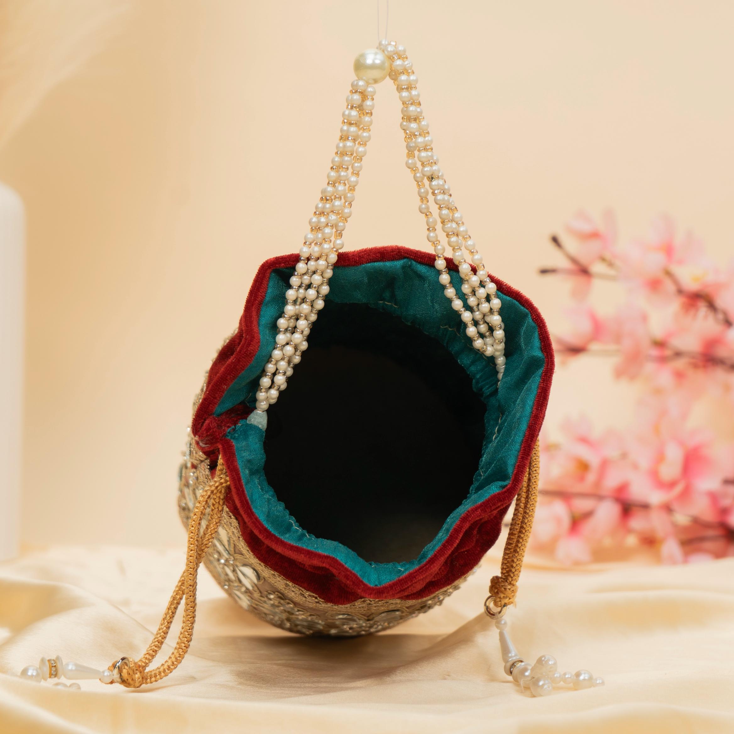 Royal Velvet Shimmer Potli