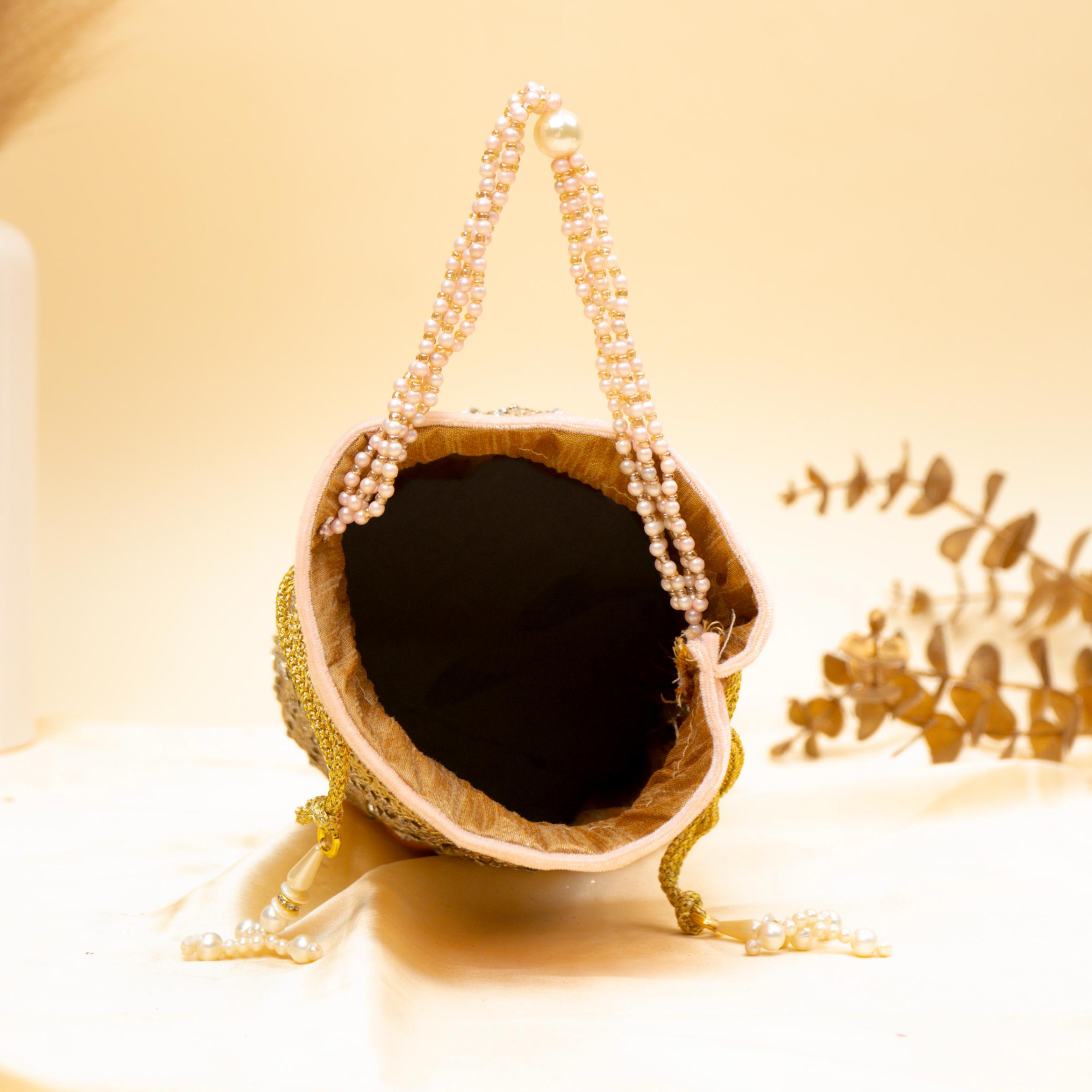 Regal Stone & Bead Potli