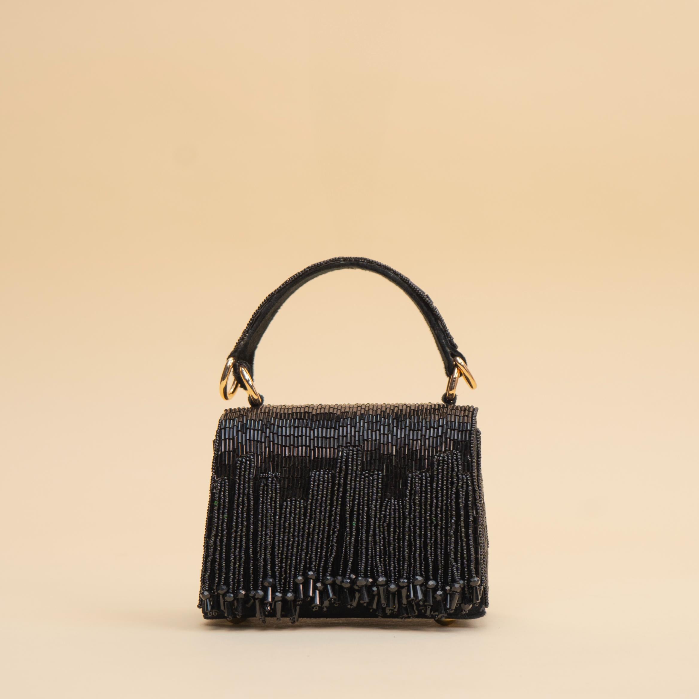 Glitz Fringe Clutch