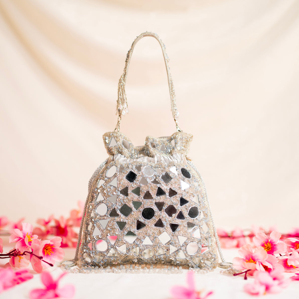 Reflective Beads potli| cara