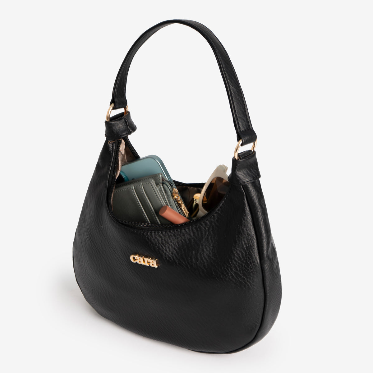 Classic Luxe Brown Hobo Bag