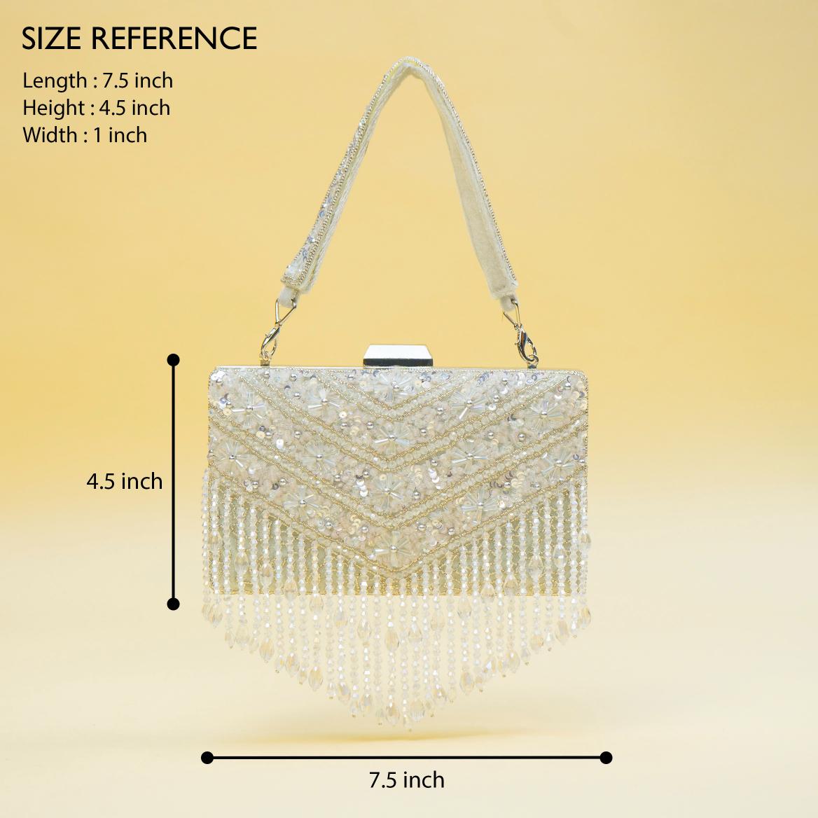 Timeless Pearl Gold Clutch