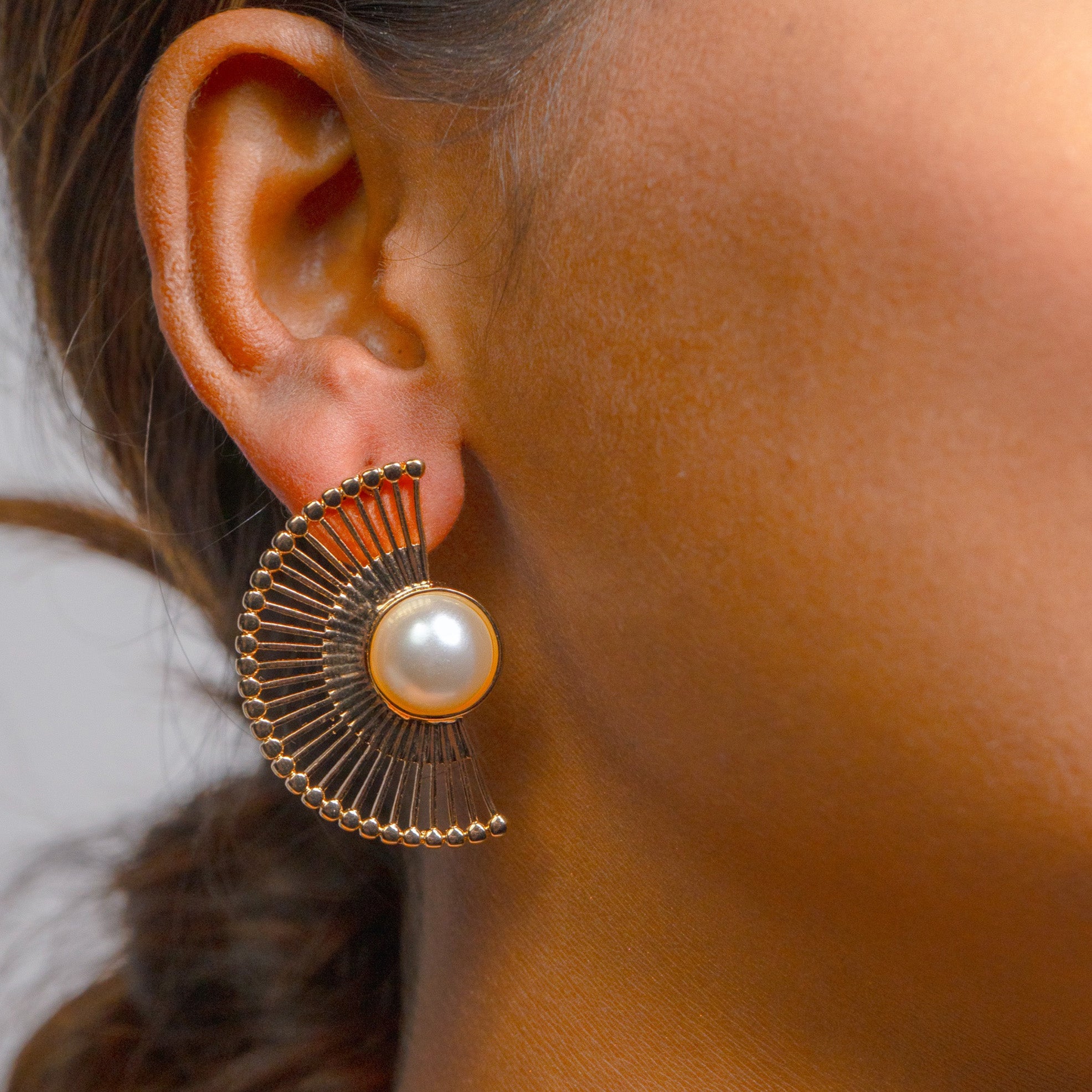 Opal Curve Earrings
