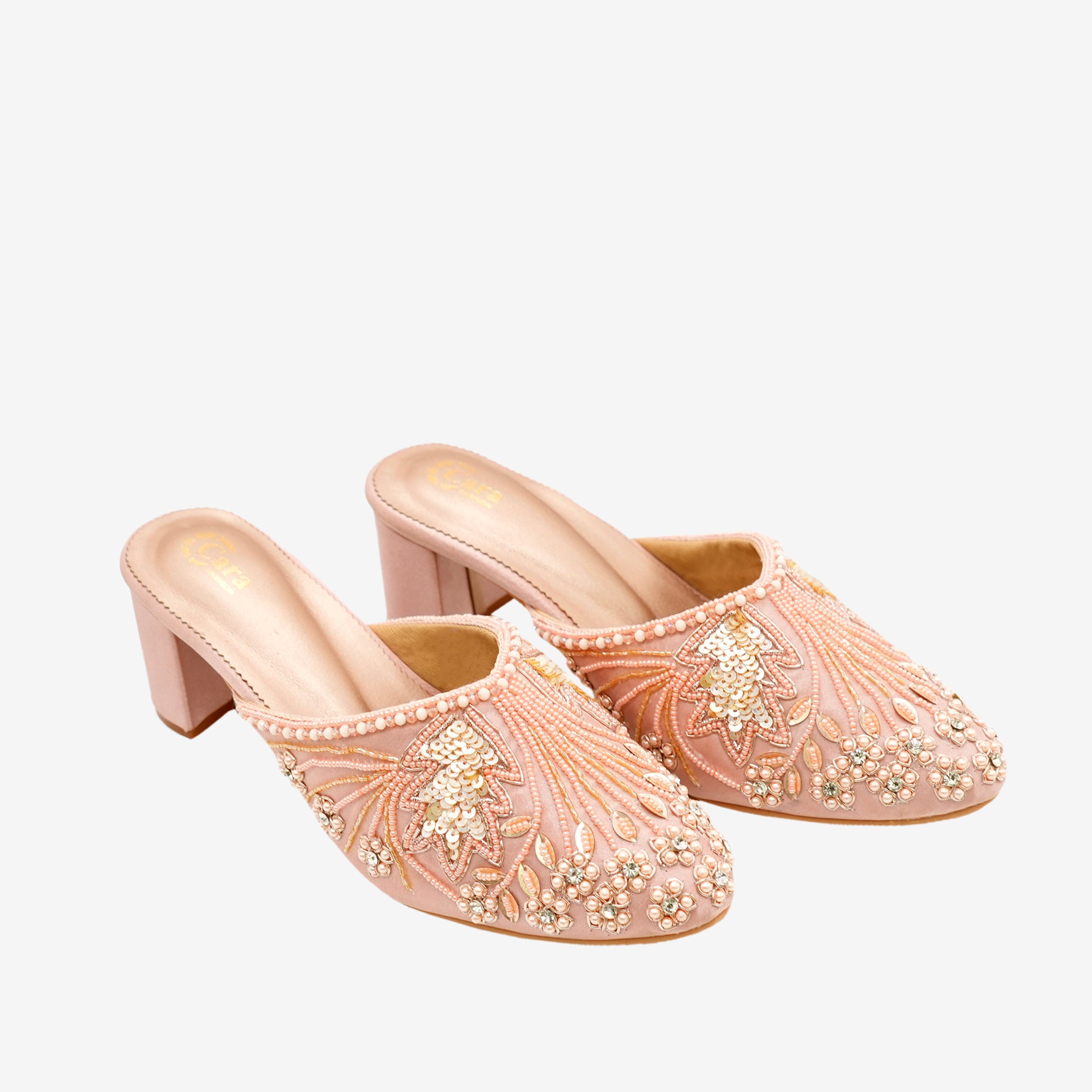 Festive Glide Beaded Heels