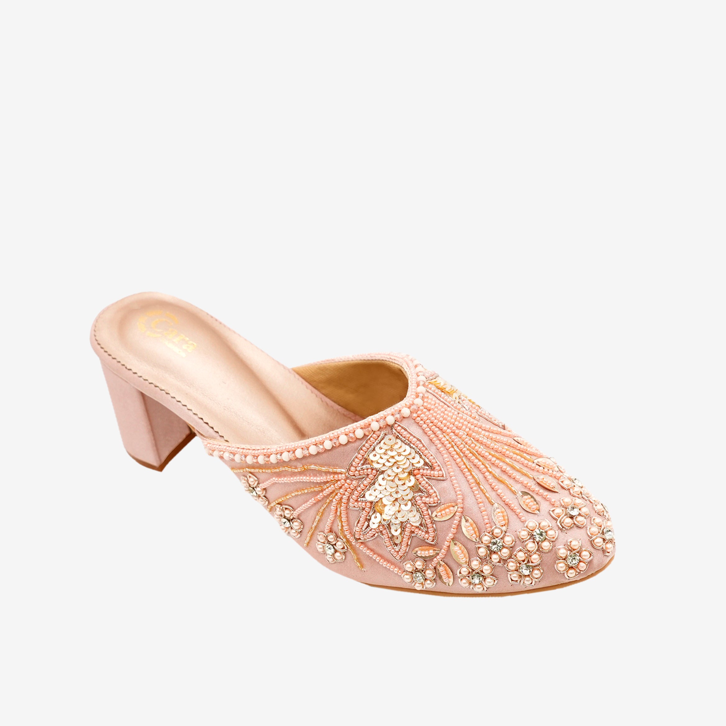 Festive Glide Beaded Heels