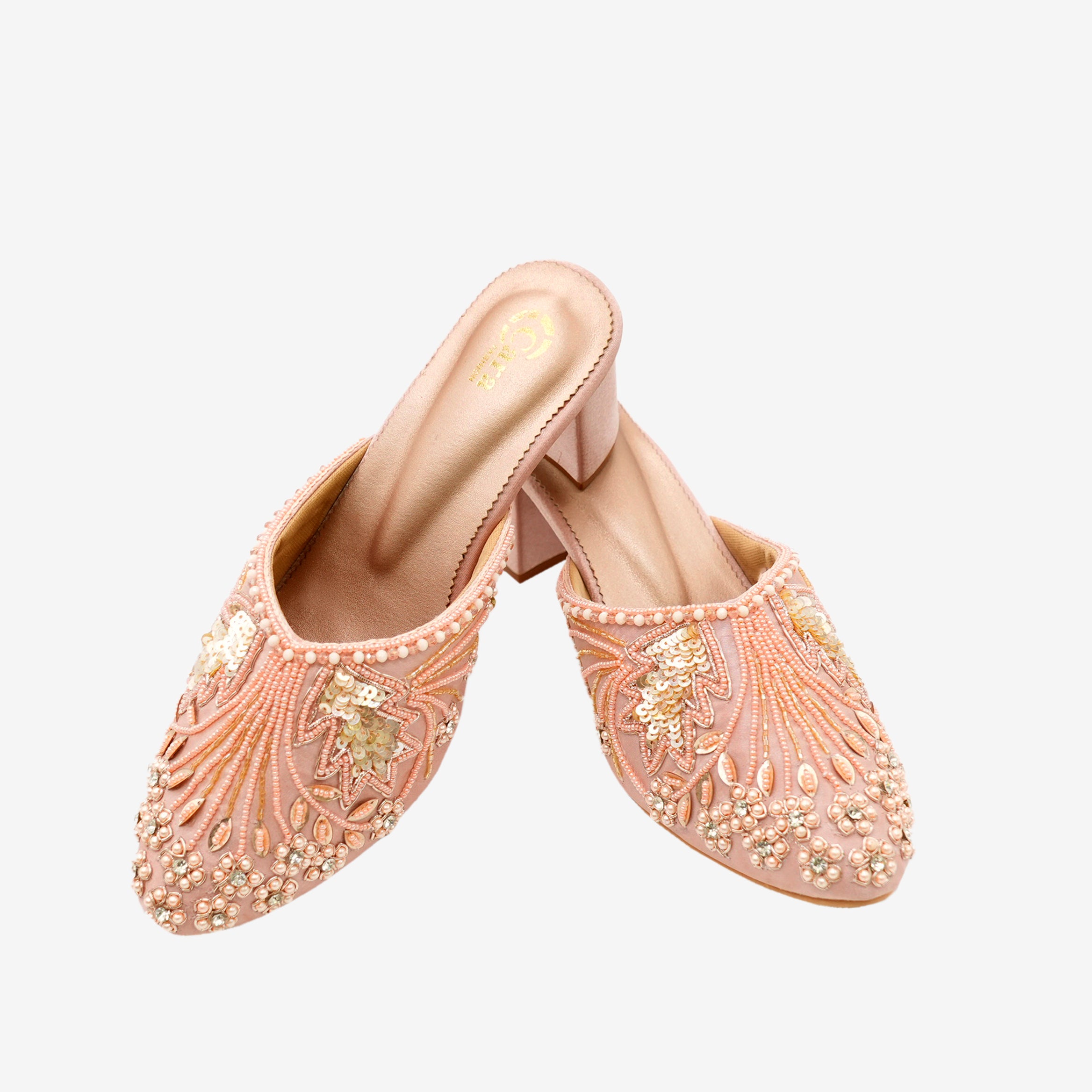 Festive Glide Beaded Heels