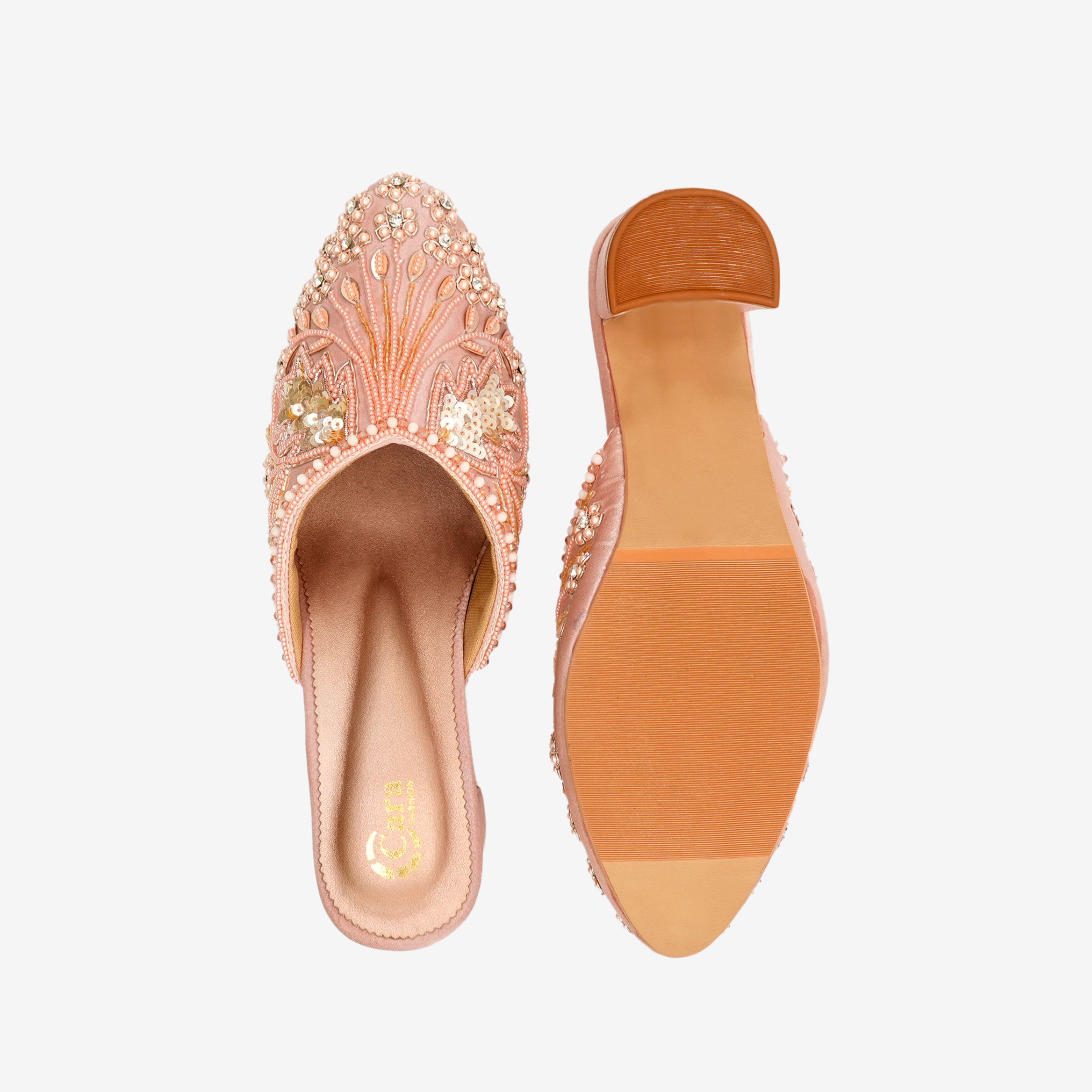 Festive Glide Beaded Heels