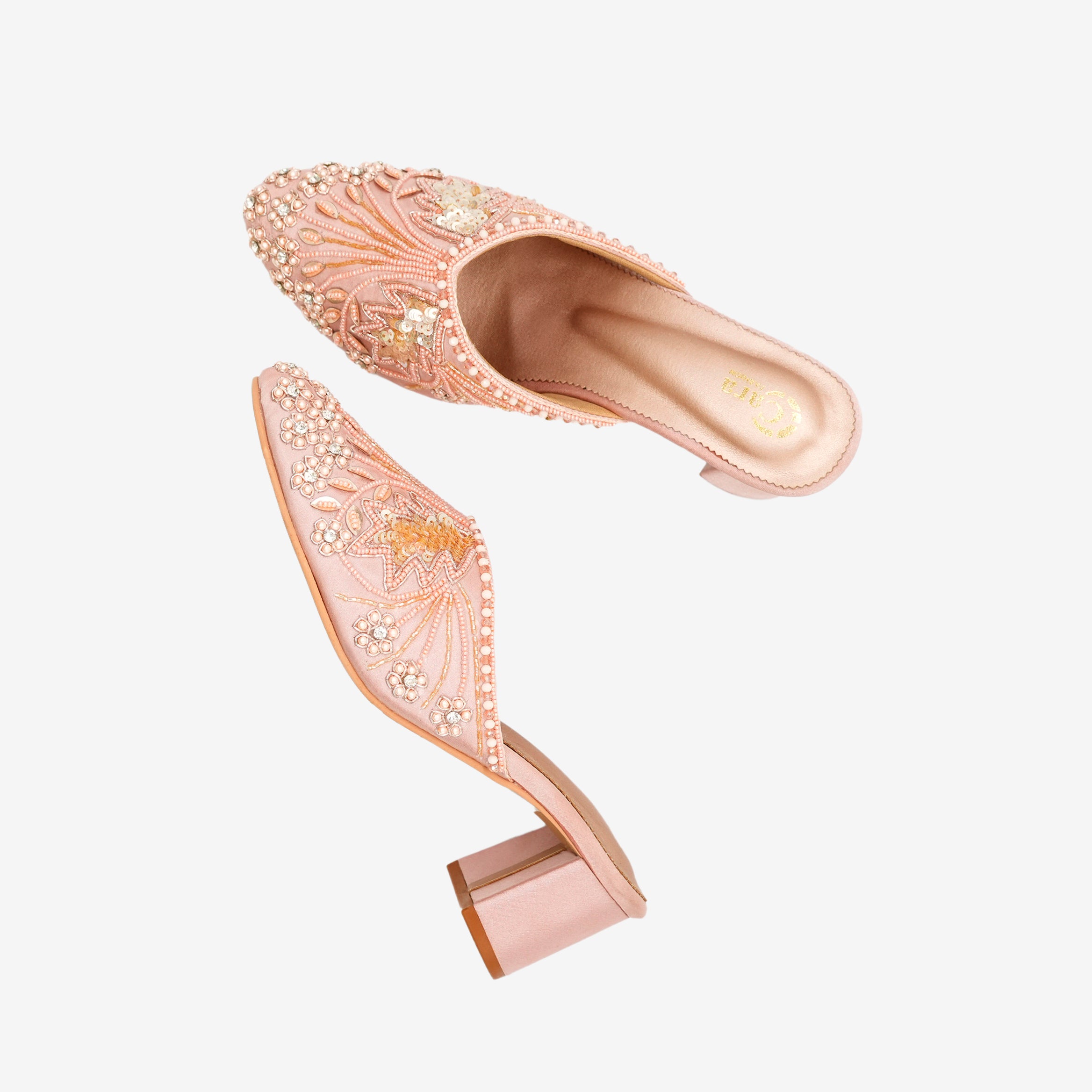 Festive Glide Beaded Heels