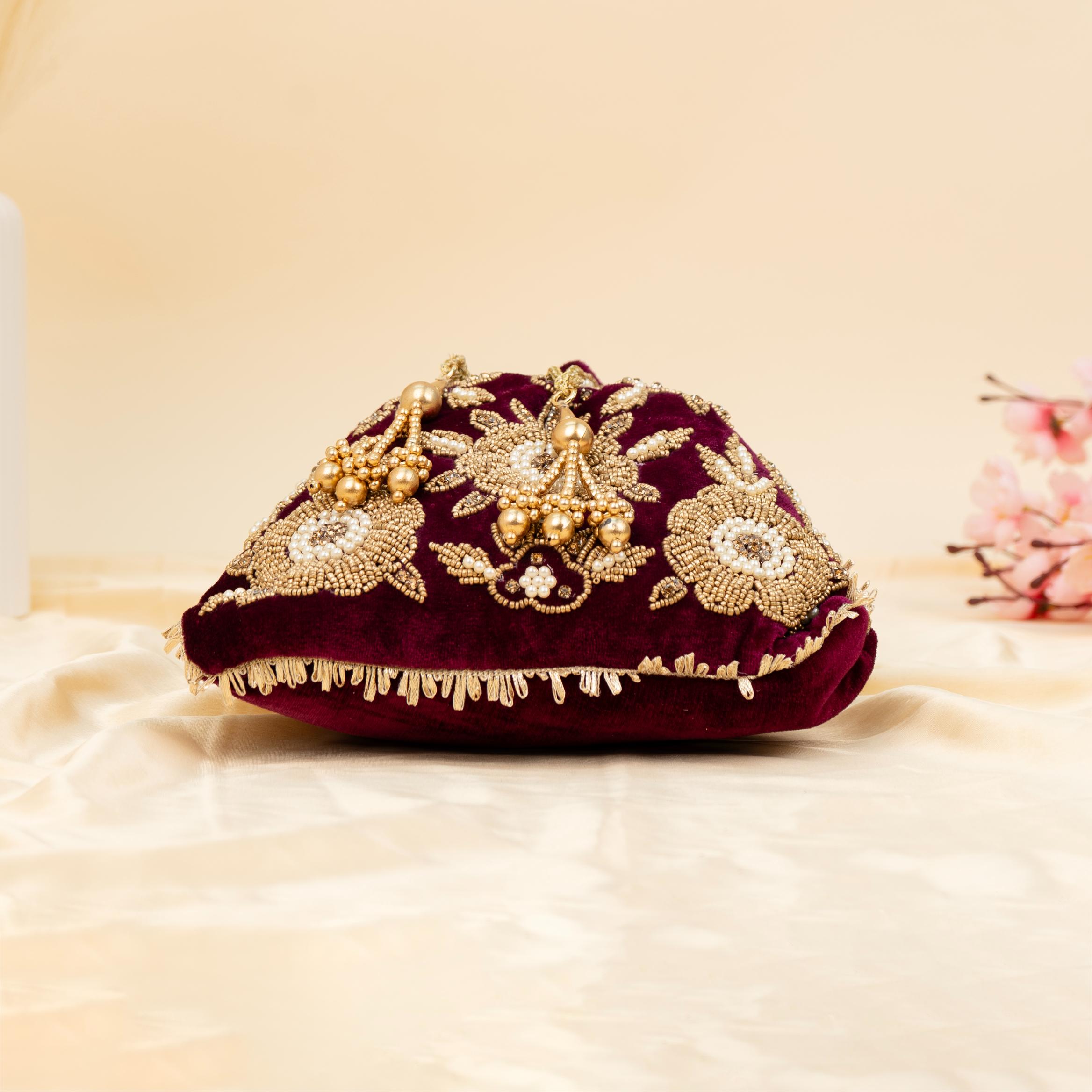 The Velvet Bloom Potli