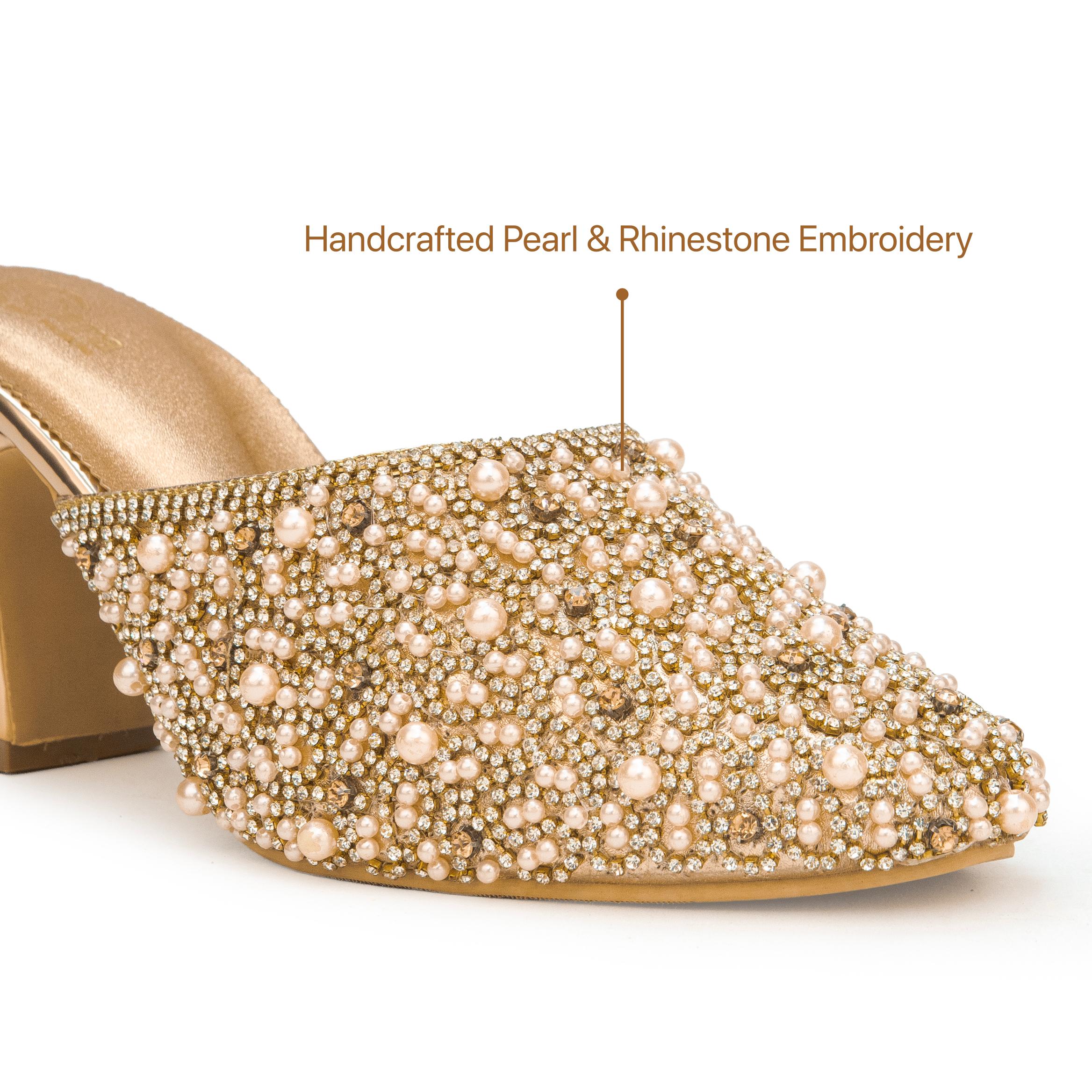 Ocean Pearl Glam Mules