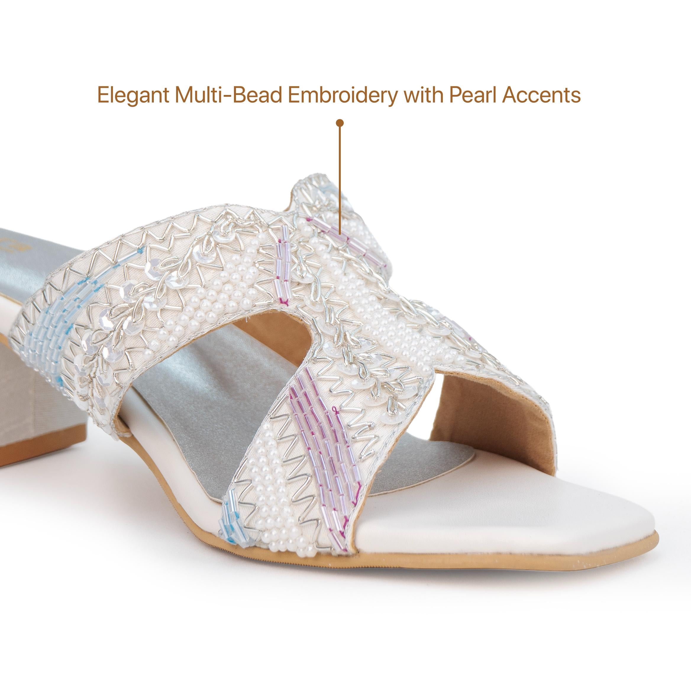 Glided Bloom Heels