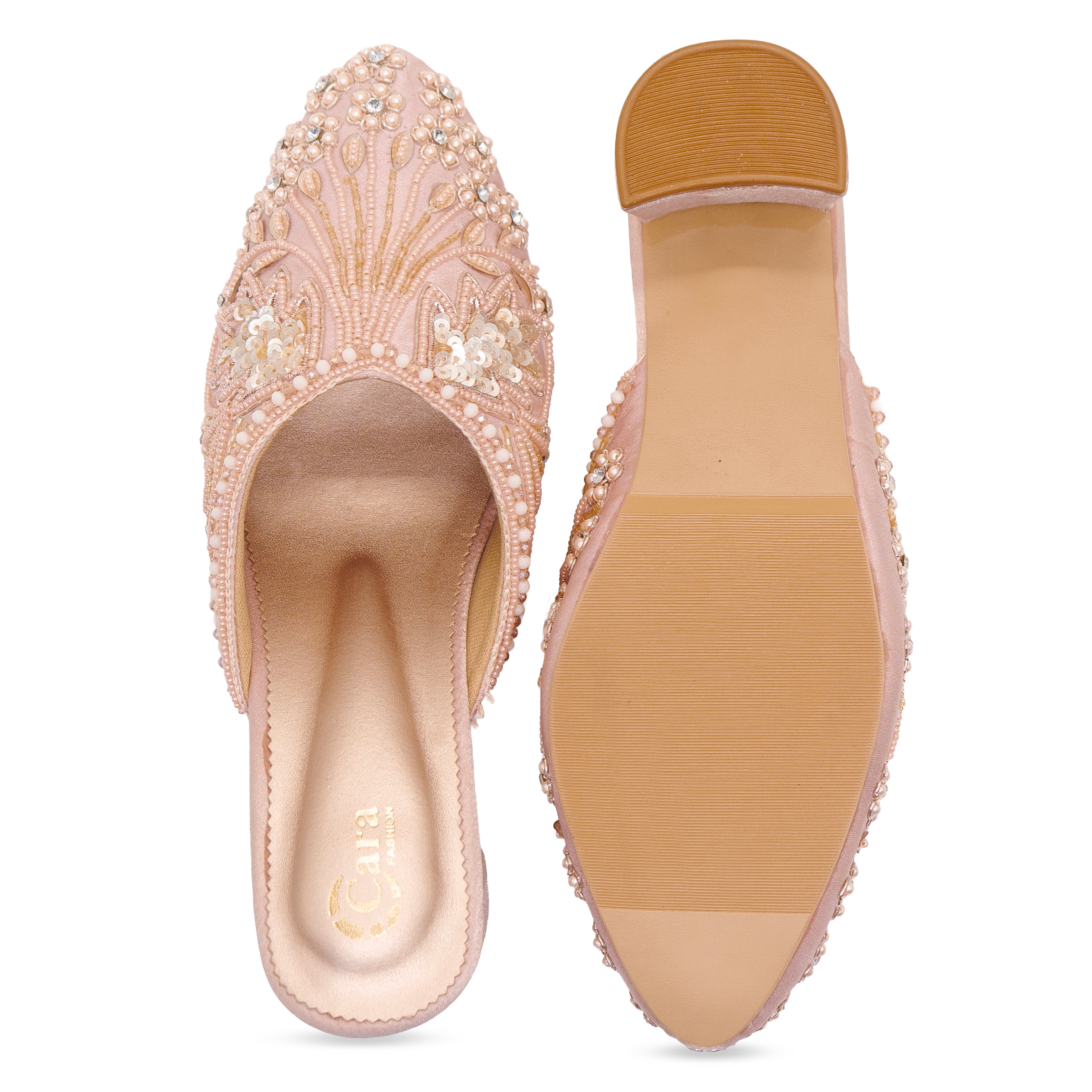 Festive Glide Beaded Heels