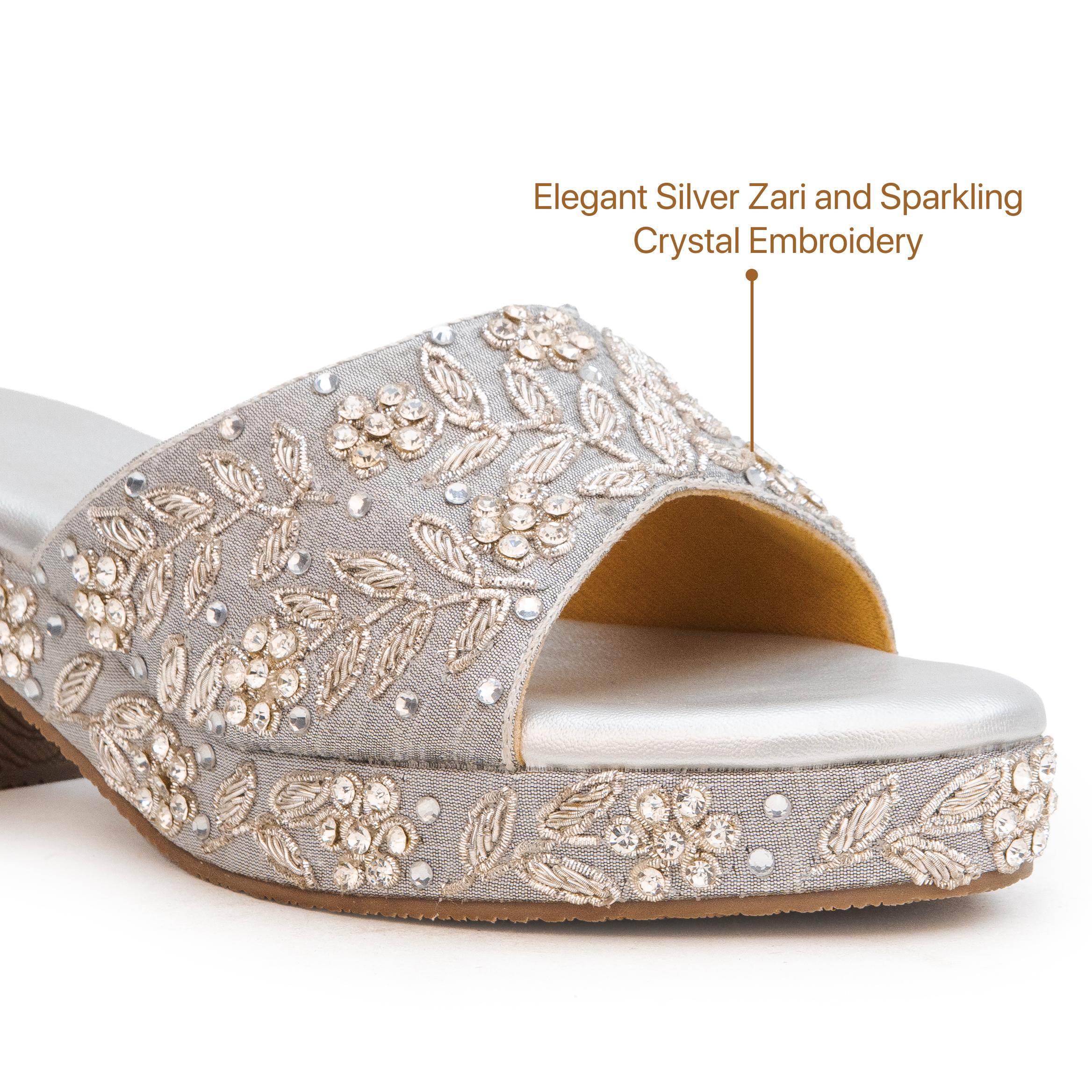 Stone Jewel Heels