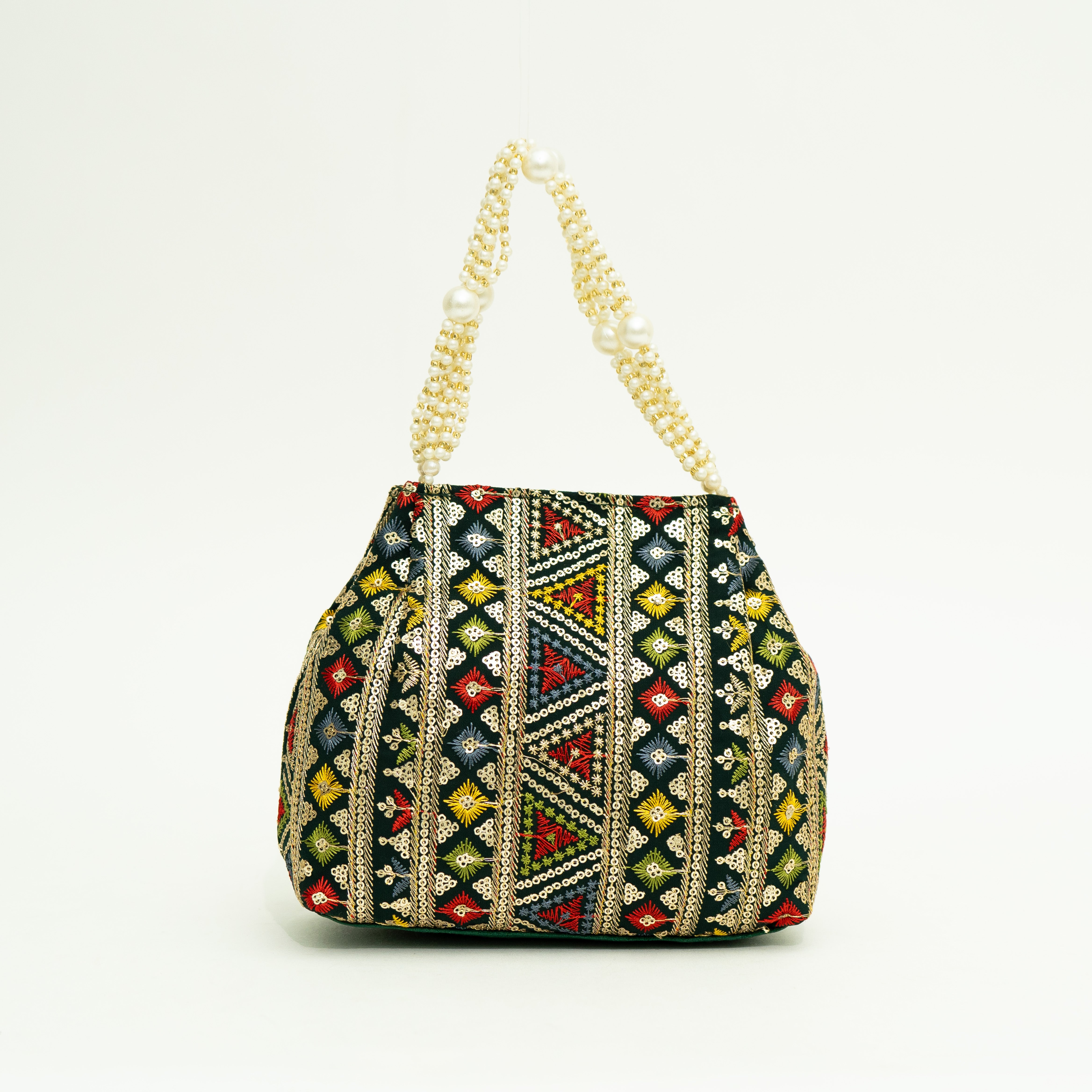 Green Exclusive Ethnic Handy Potli