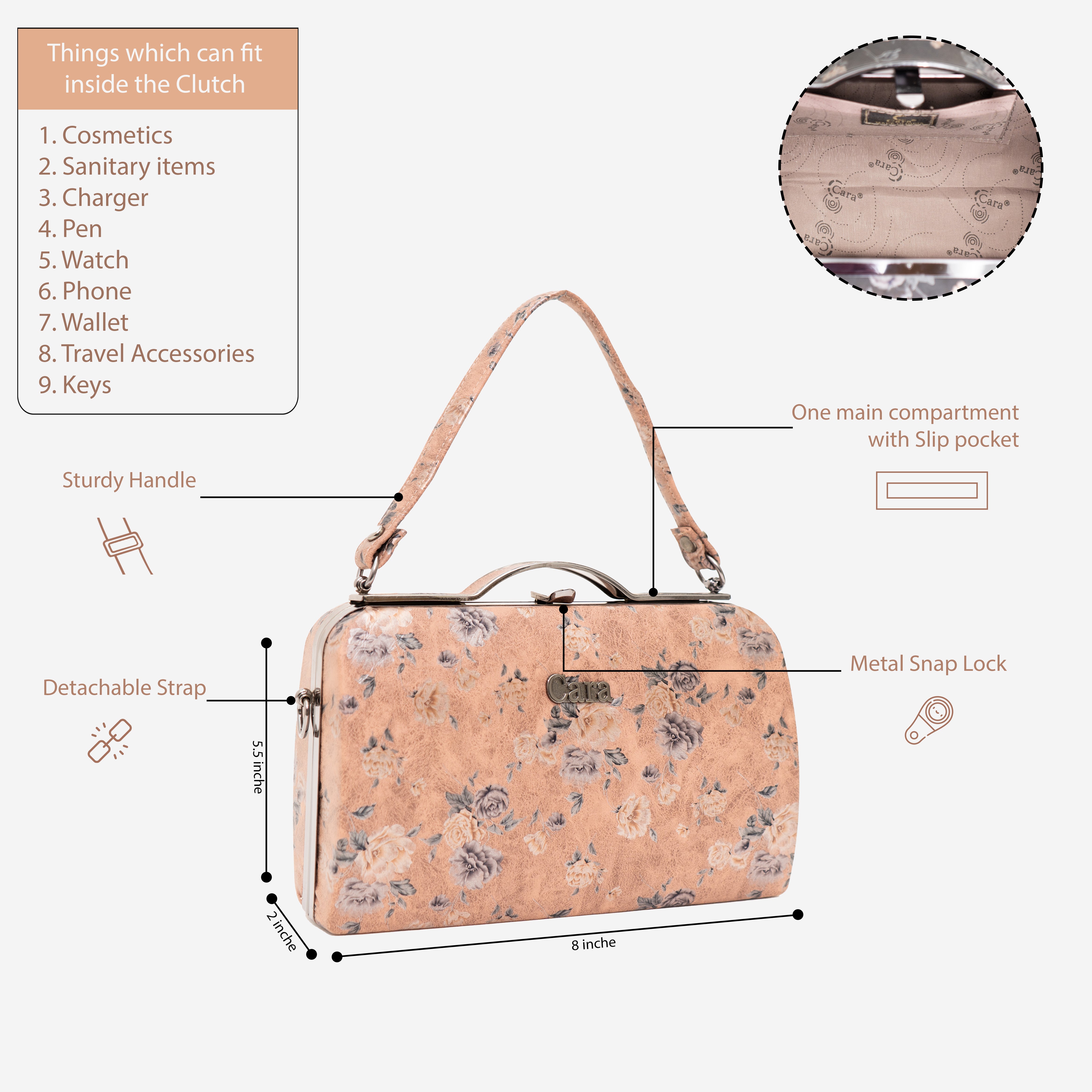 Peach Floral Bliss | Cara