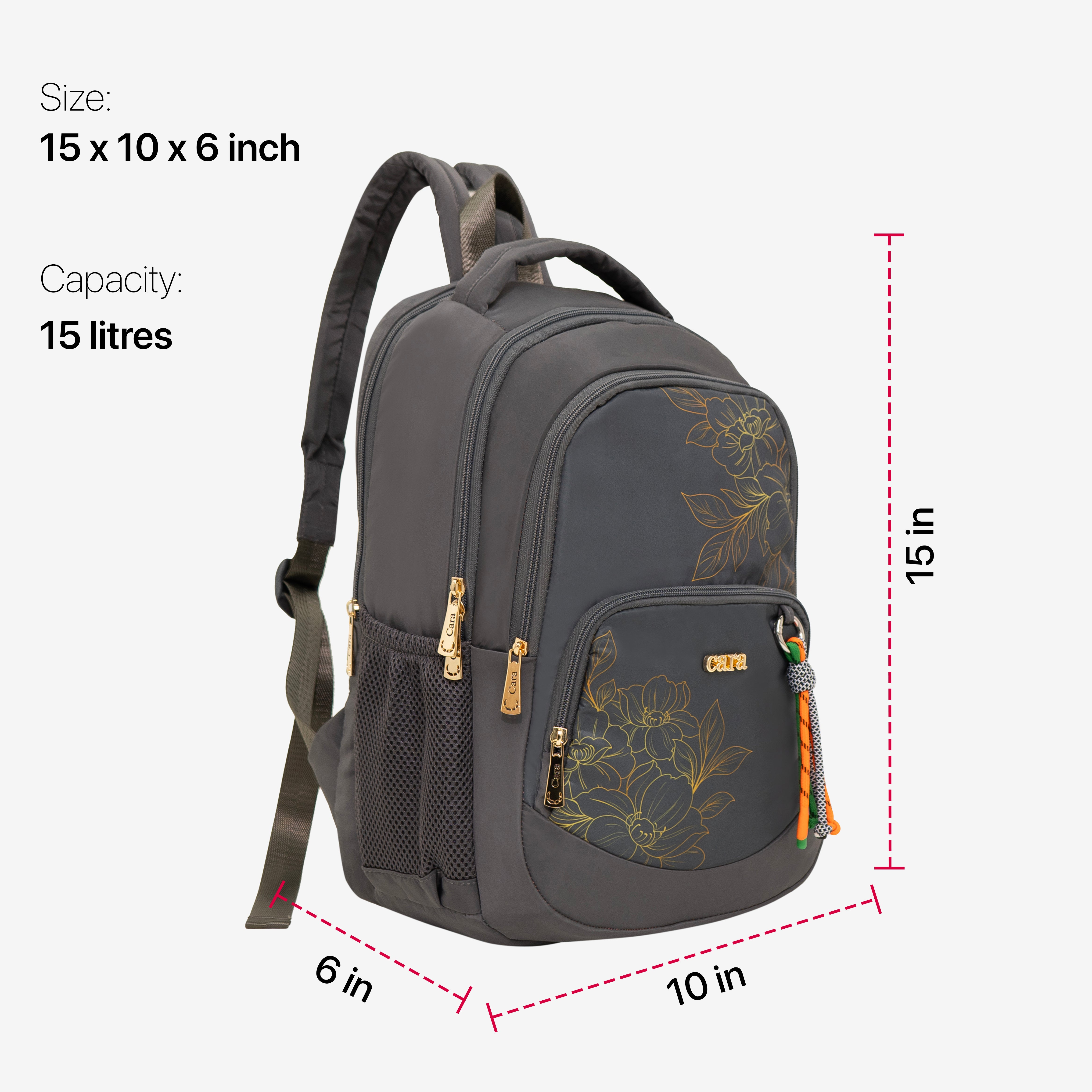 Flora Charm Backpack
