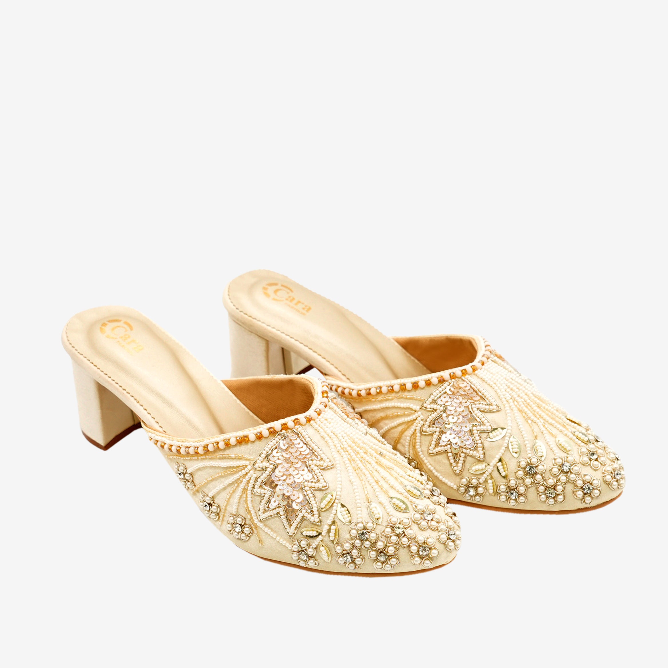 Festive Glide Beaded Heels