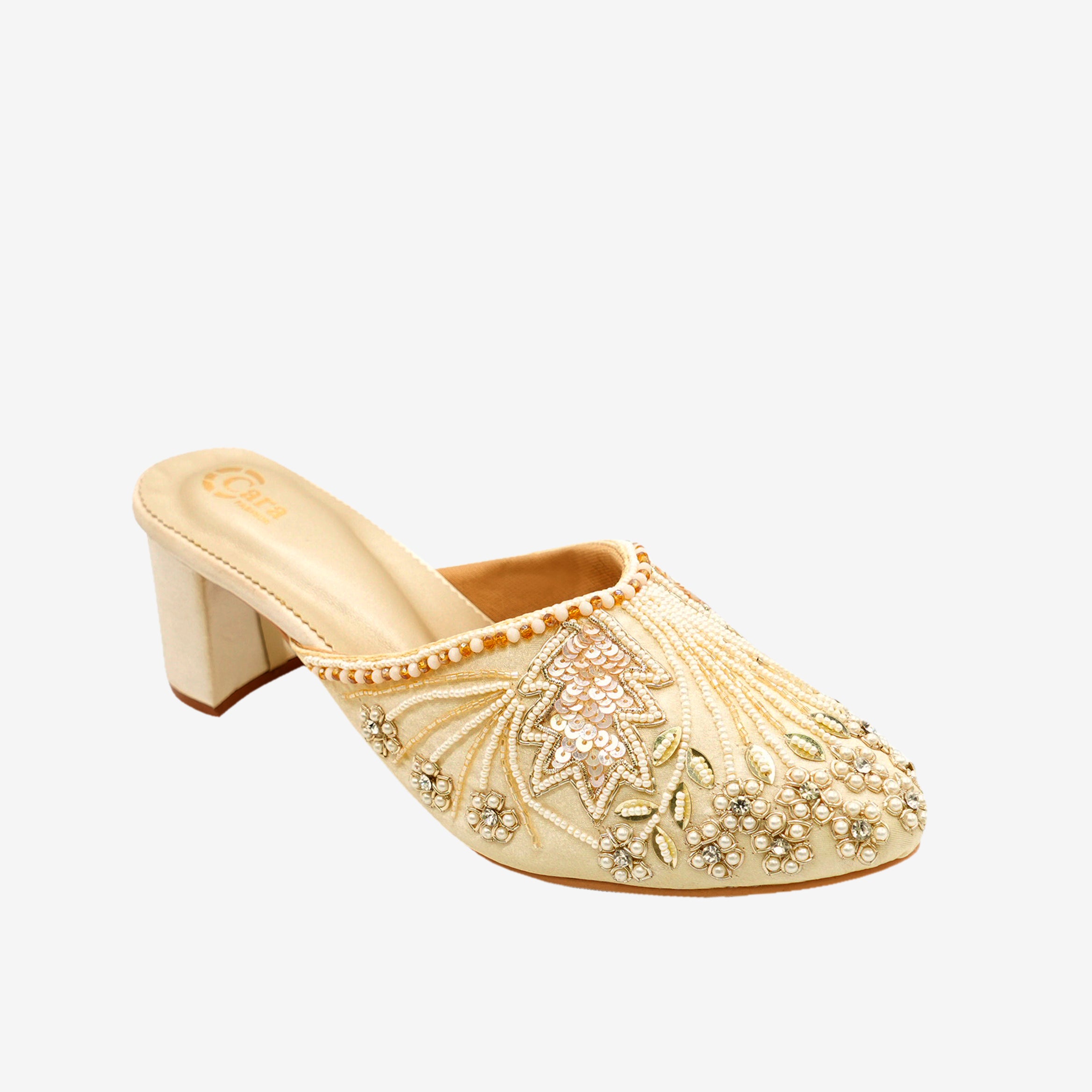 Festive Glide Beaded Heels