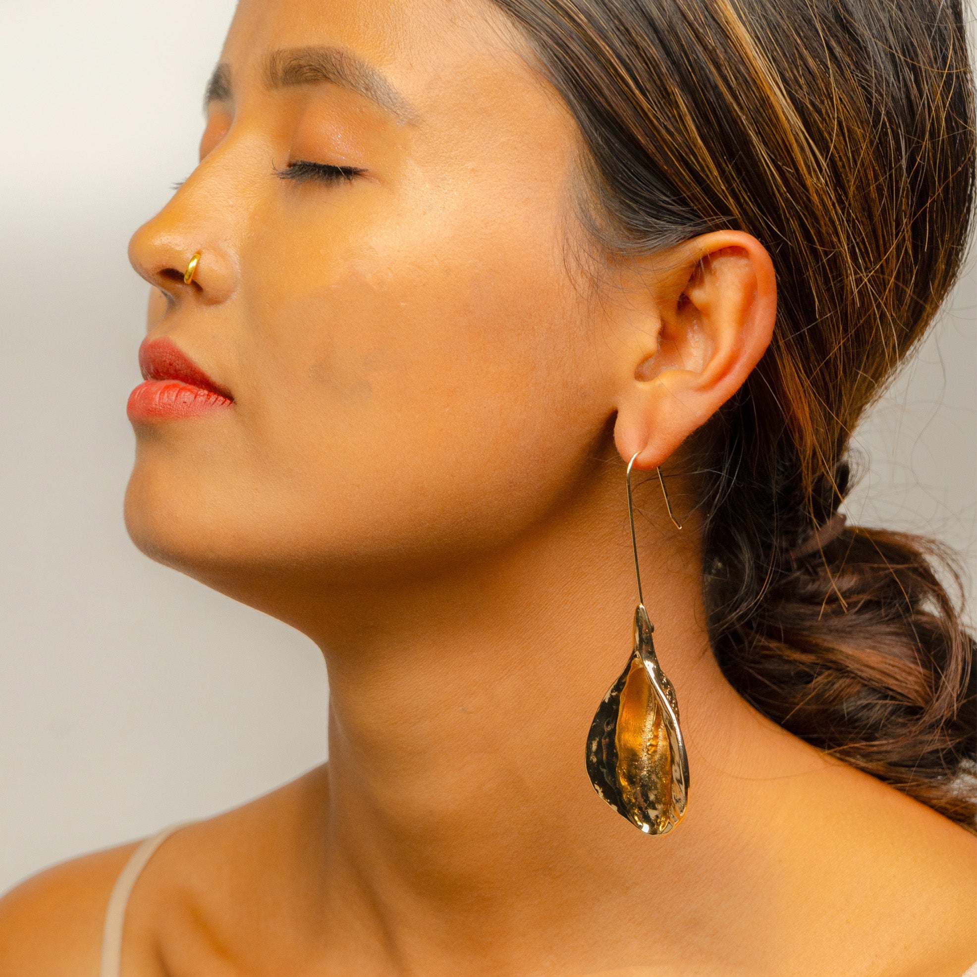 Leaflet Charm Earrings