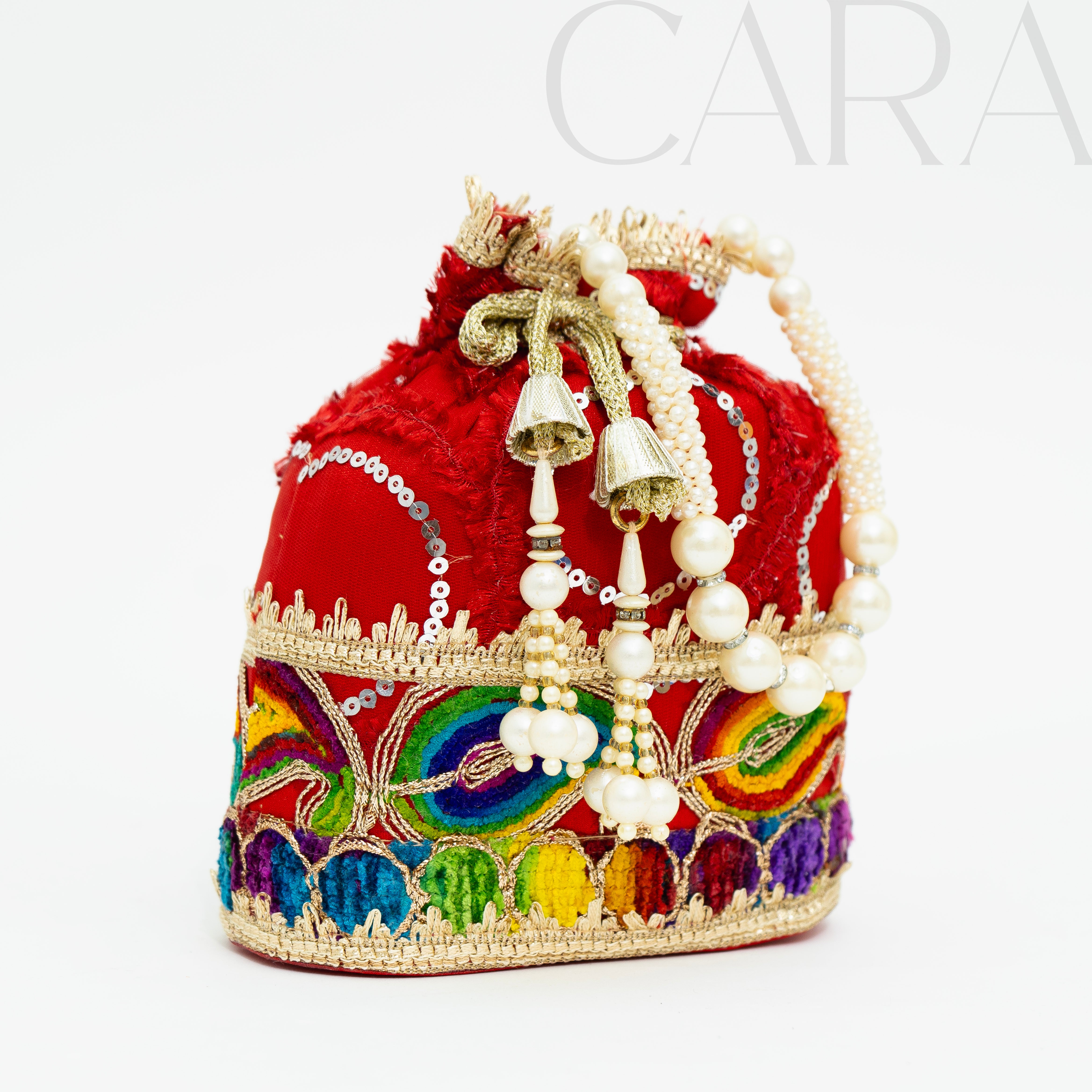 Red Glamorous Potli