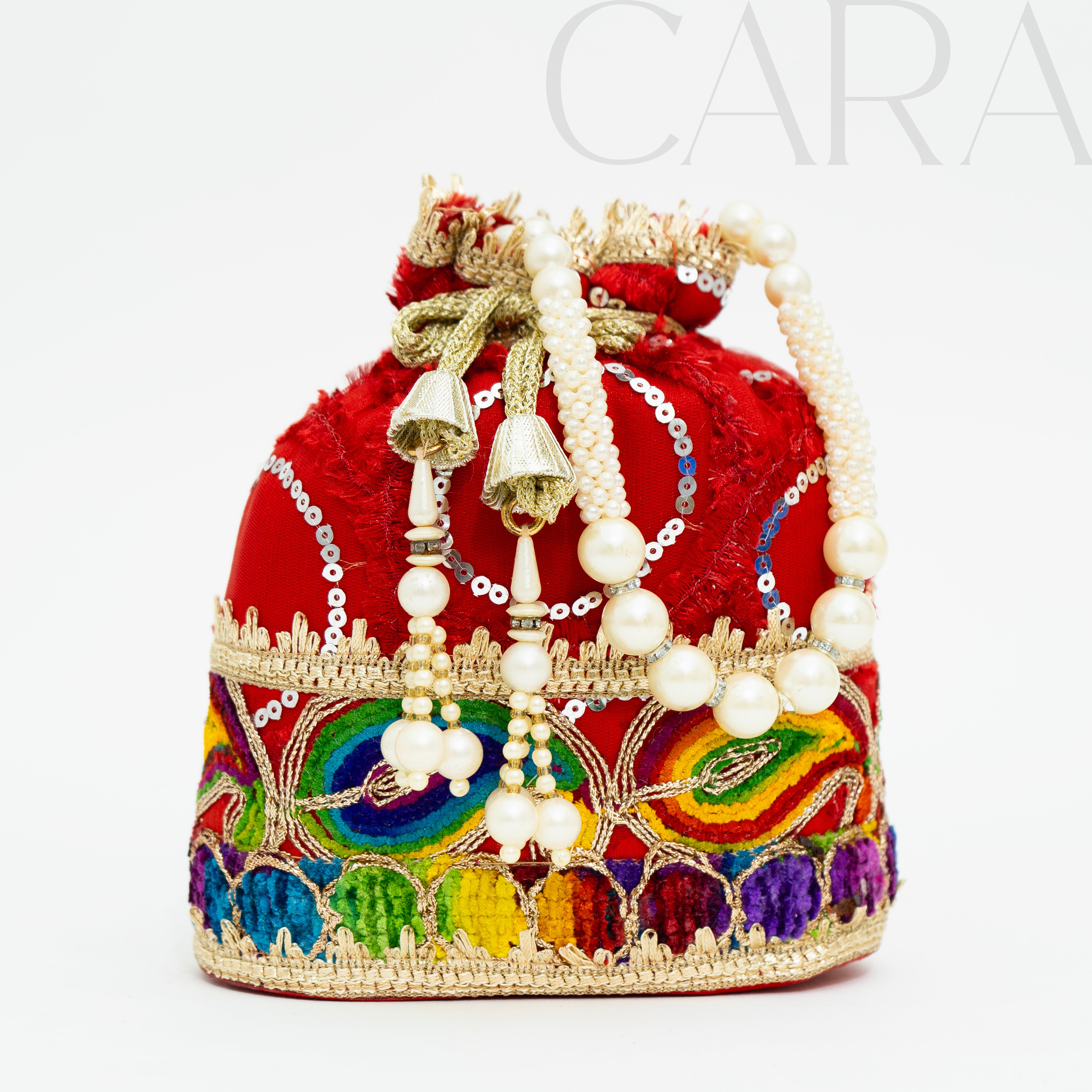 Red Glamorous Potli