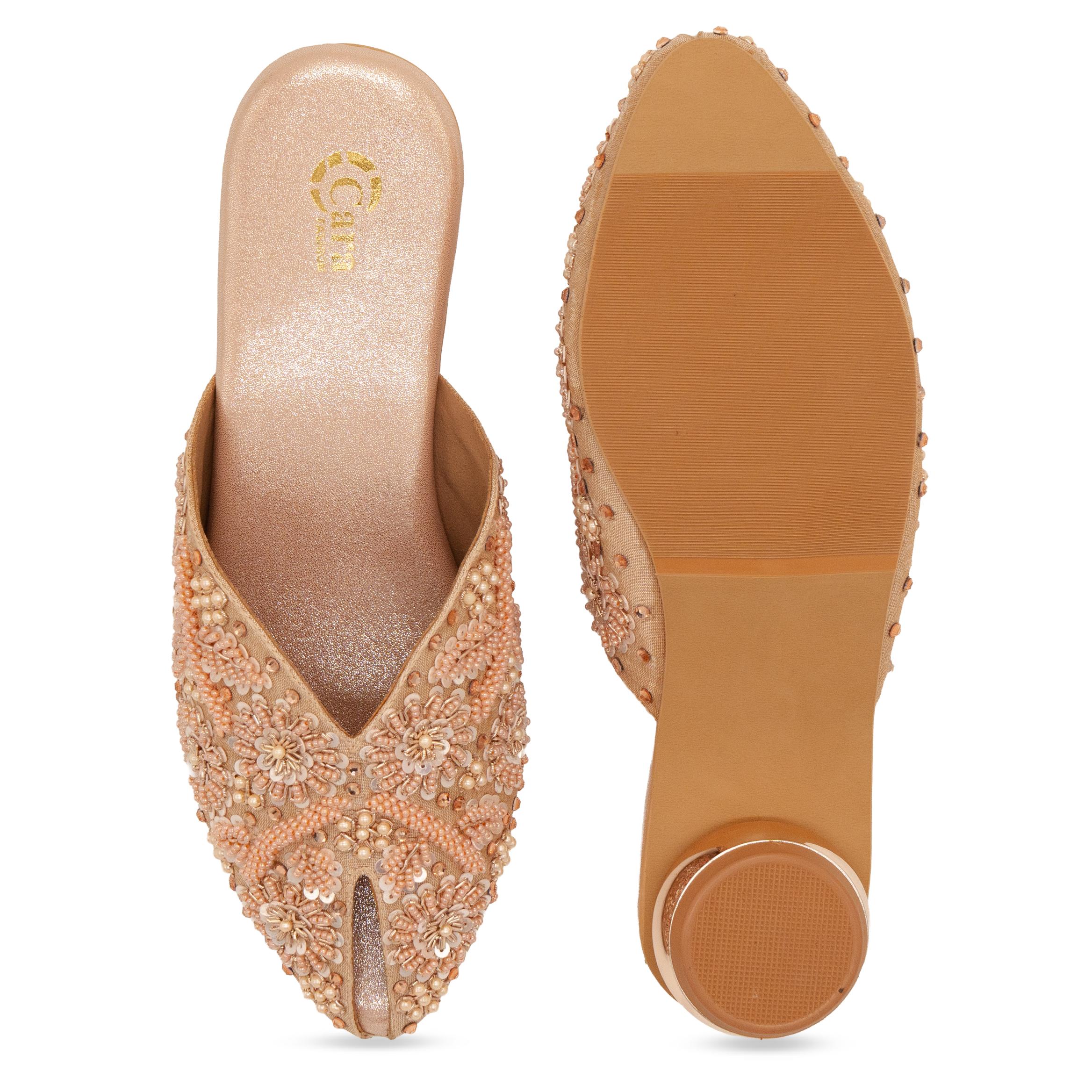 Royal Phool Pearl Mules
