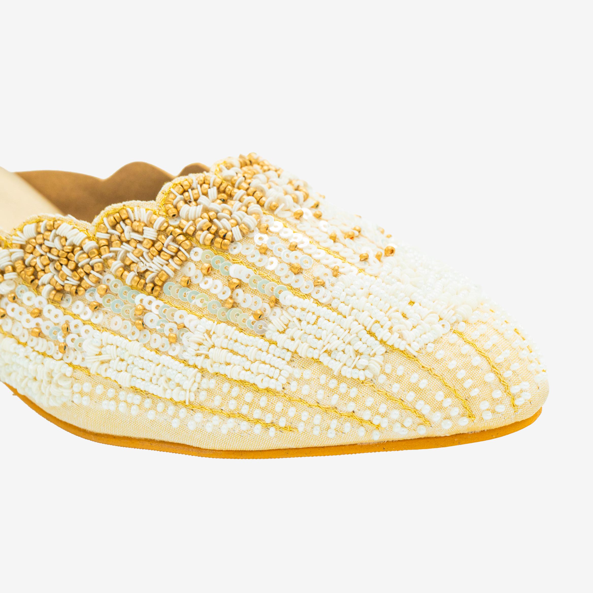 Glimmer Beadwork Mules