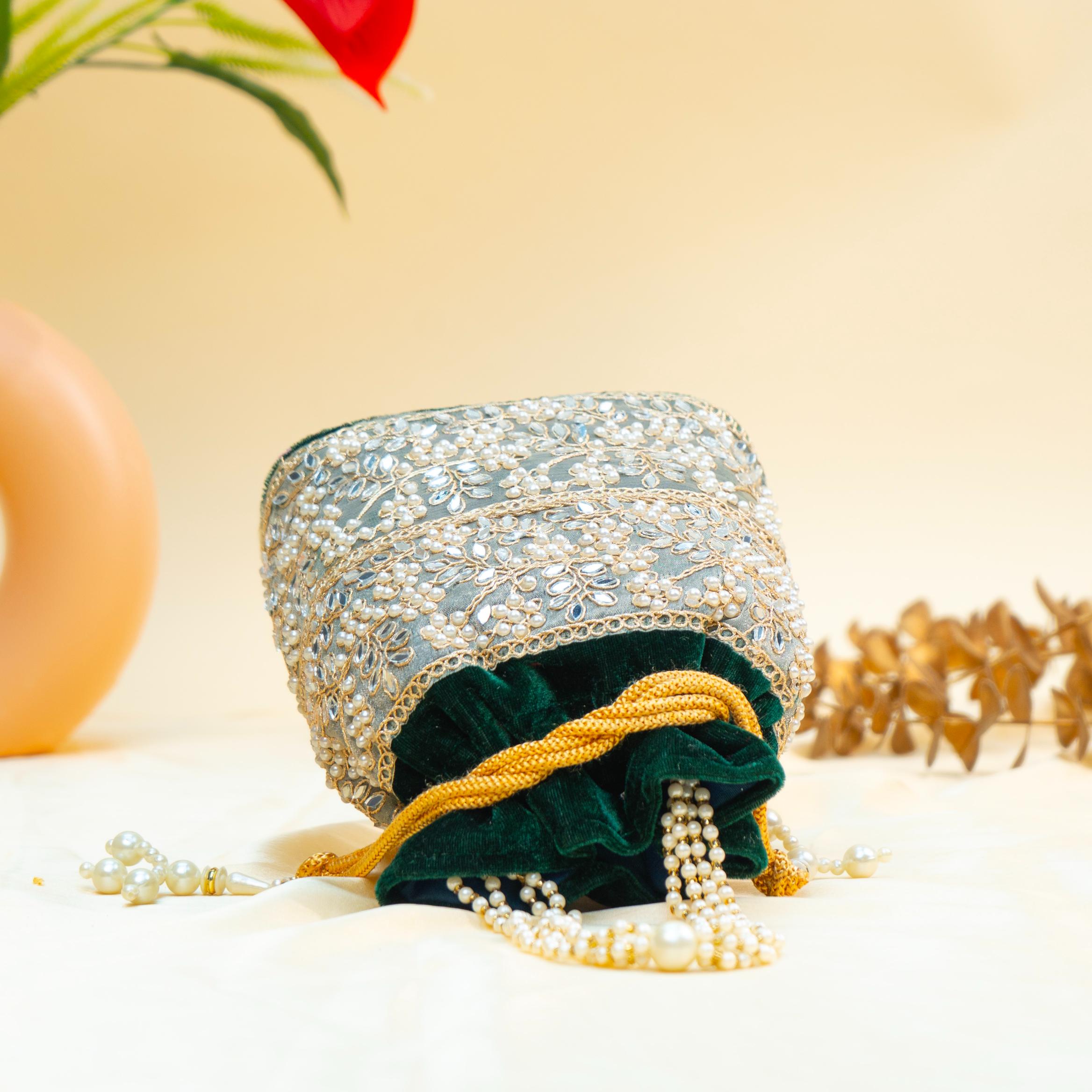 Grace Pearl Bead Potli