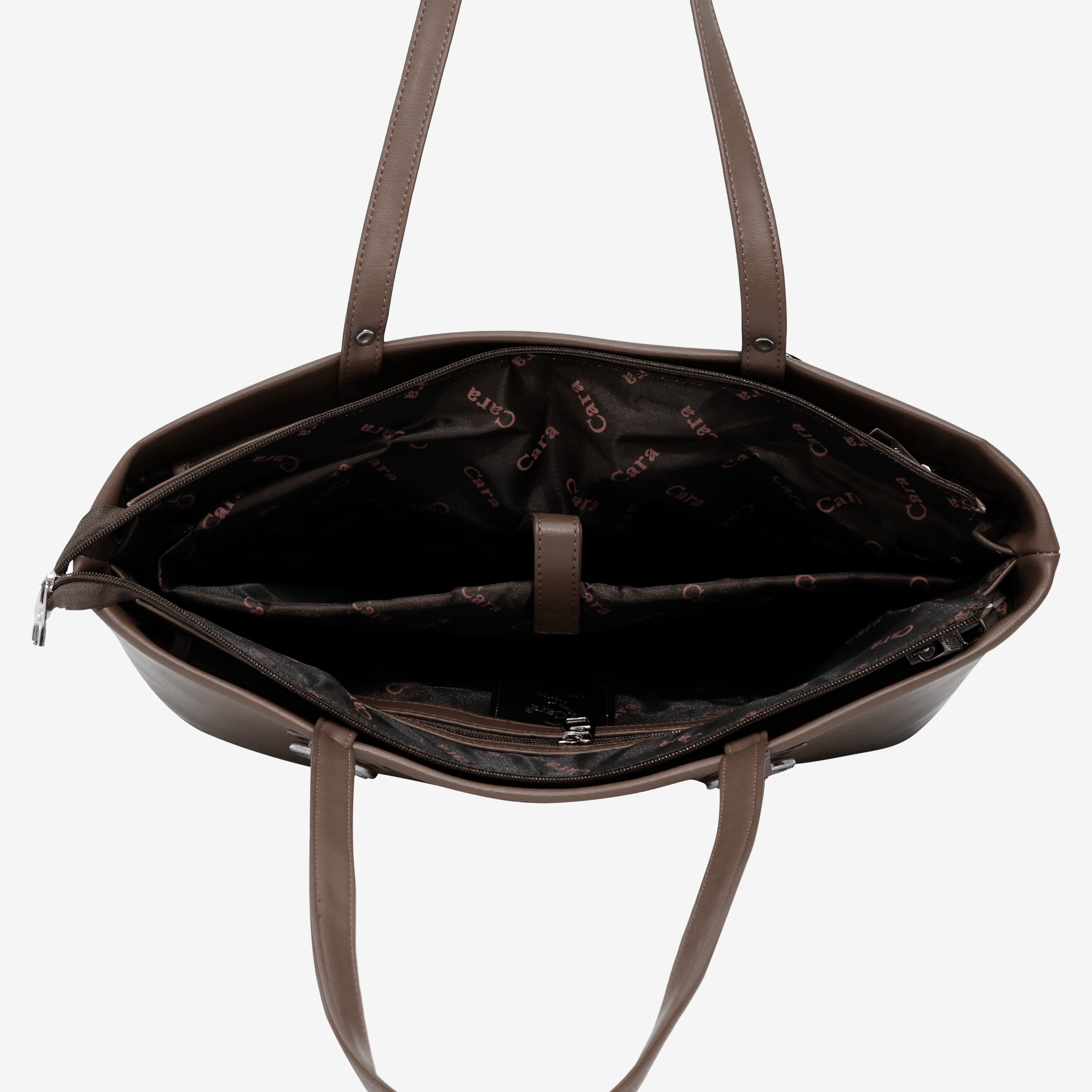 Dark Brown Corporate Chic Tote | Cara