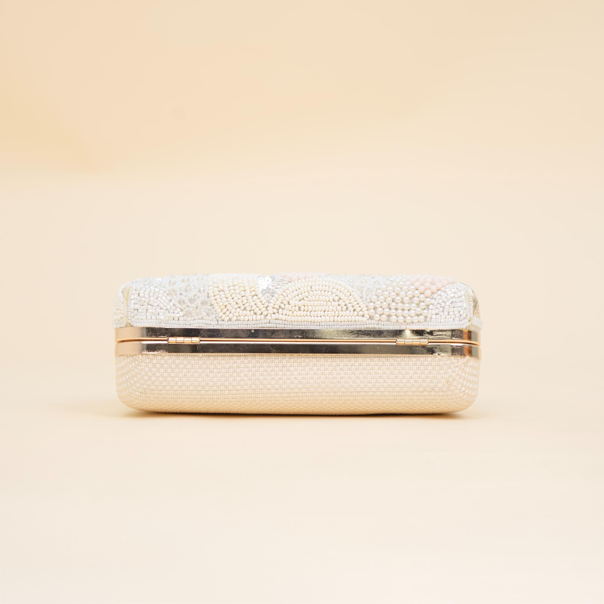 Zari Moti Box Clutch