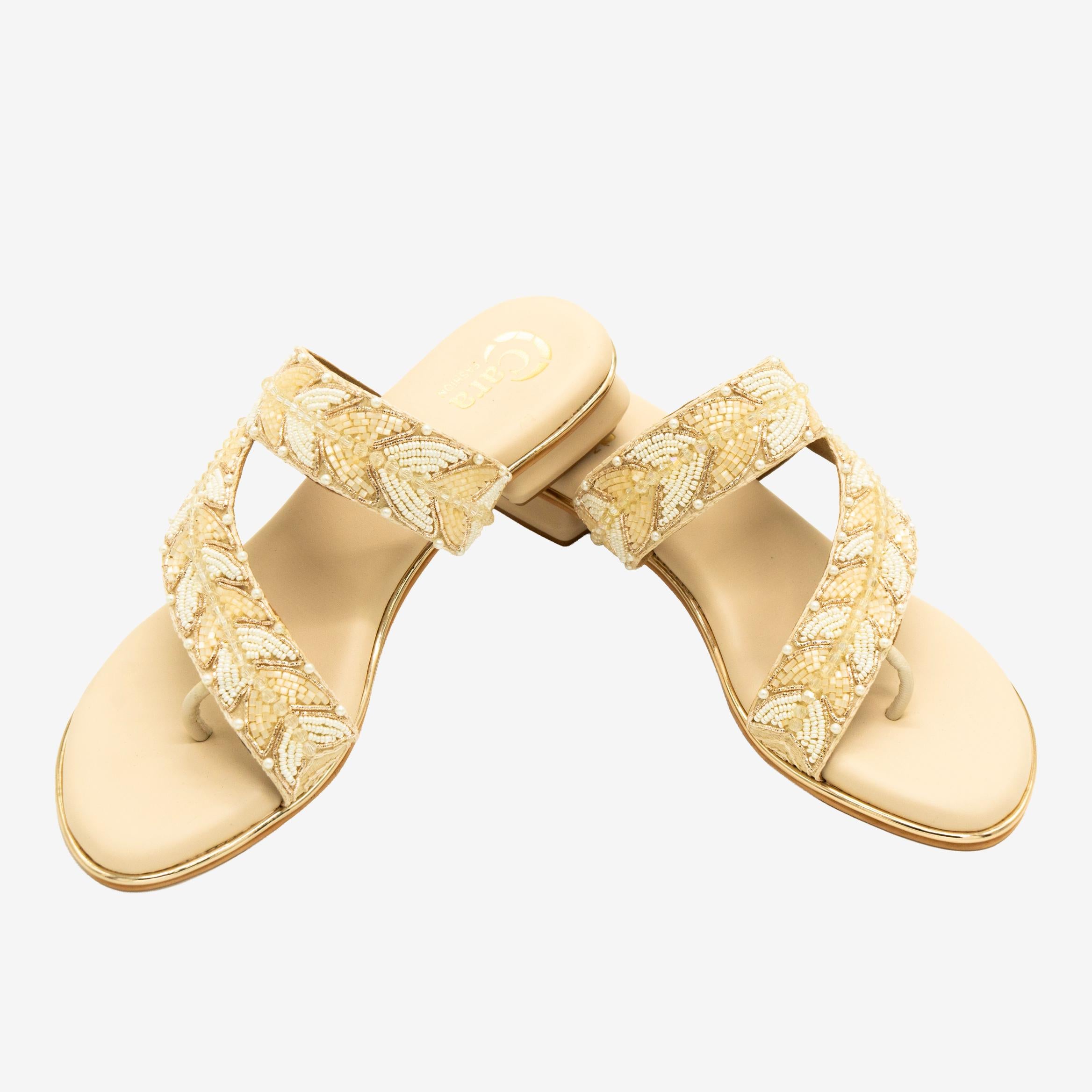 Lustre Toe Ring Flats