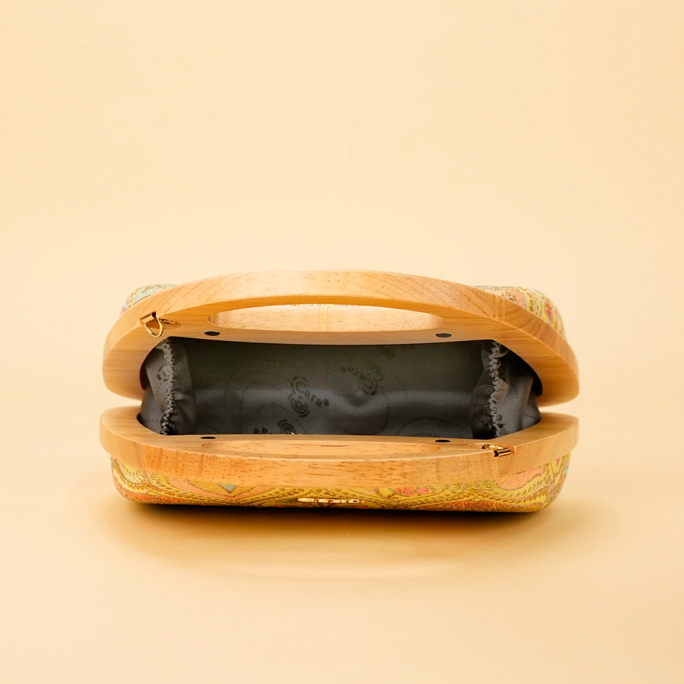 Aurelia Wood-Frame Clutch