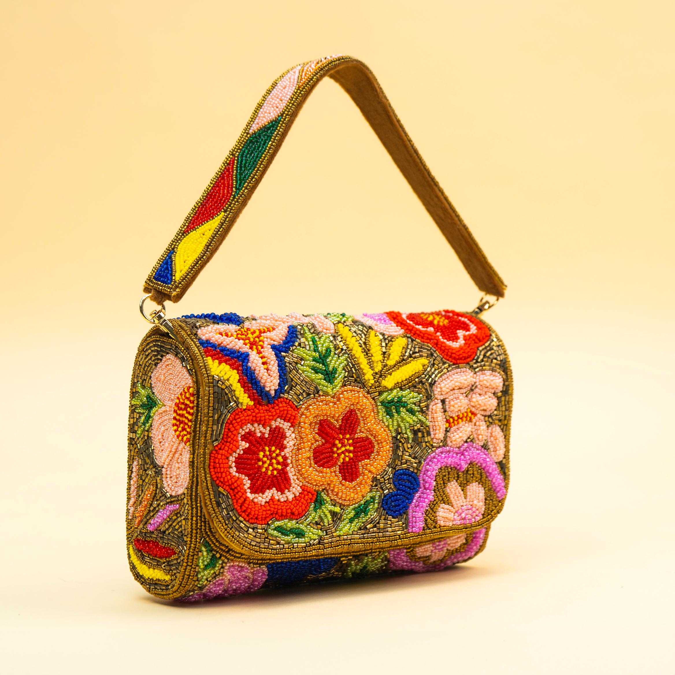 Black Blossom Mini Bag