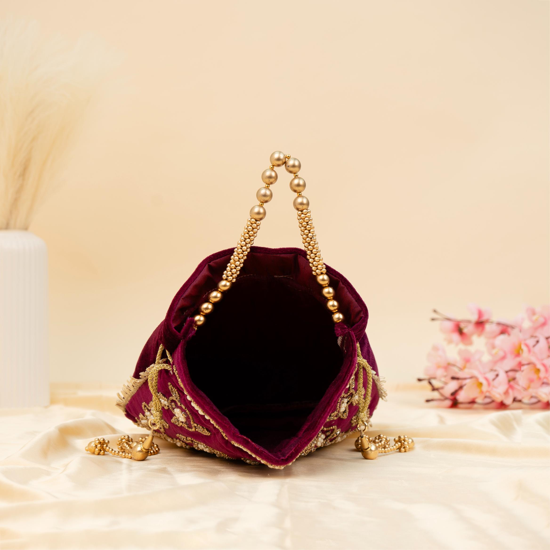 The Velvet Bloom Potli