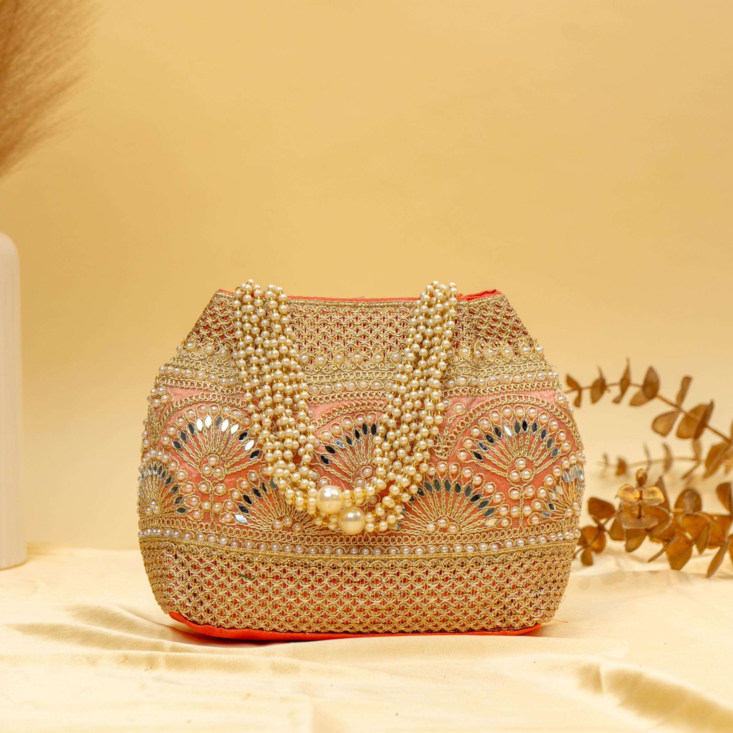 Timeless Pearlwork Potli