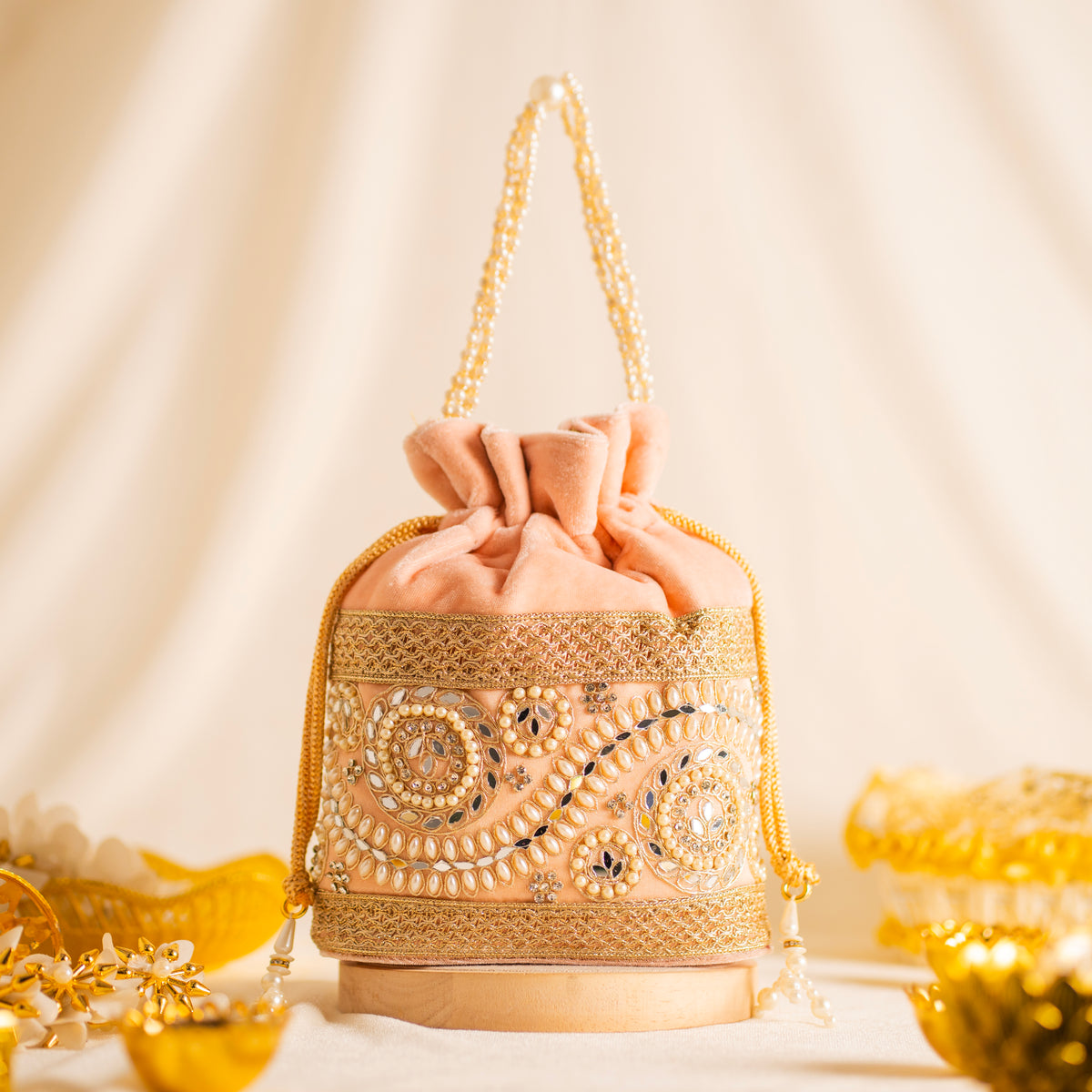 Golden Knot Potli