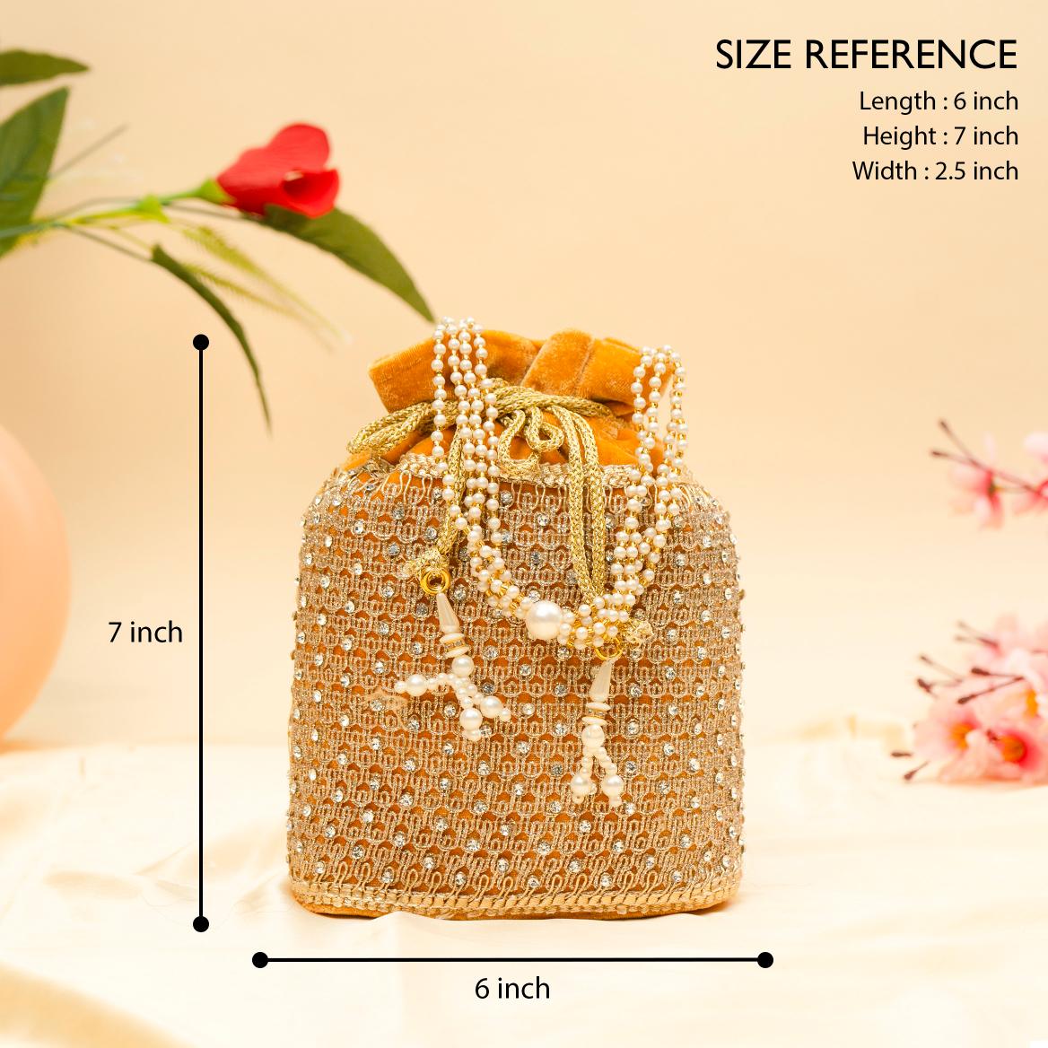 Opulent Thread & Pearl Potli