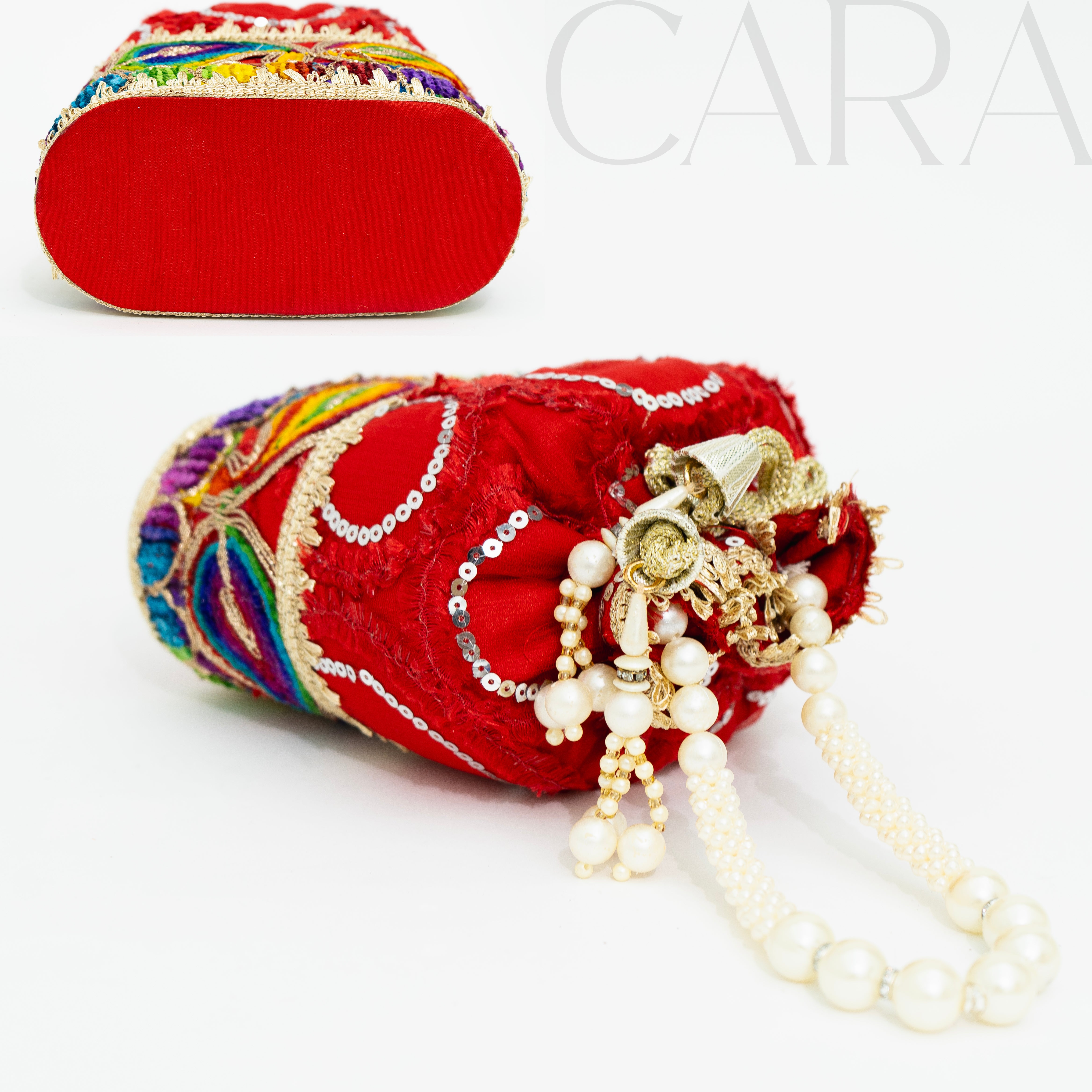 Red Glamorous Potli