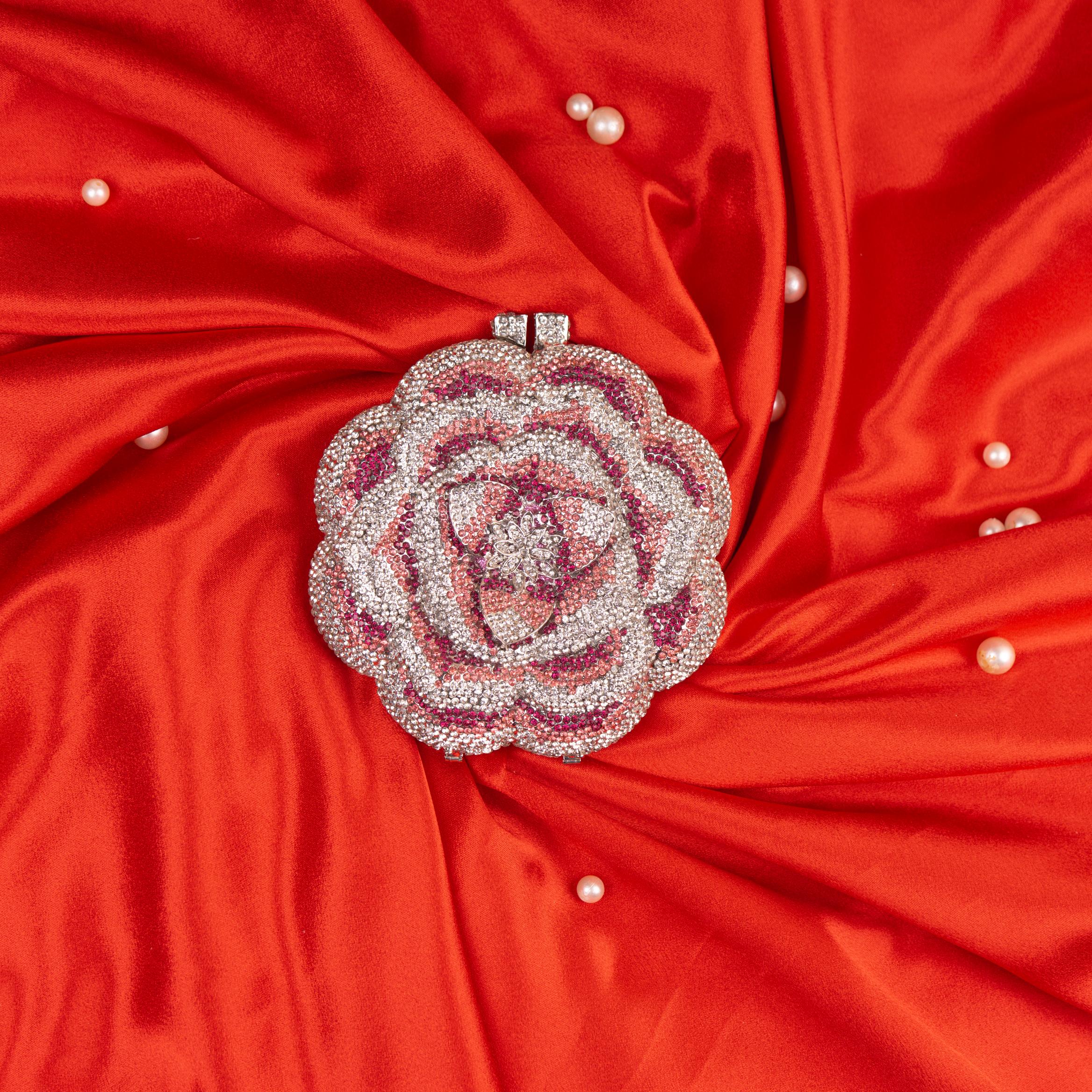 Crystal Rose Bling Clutch