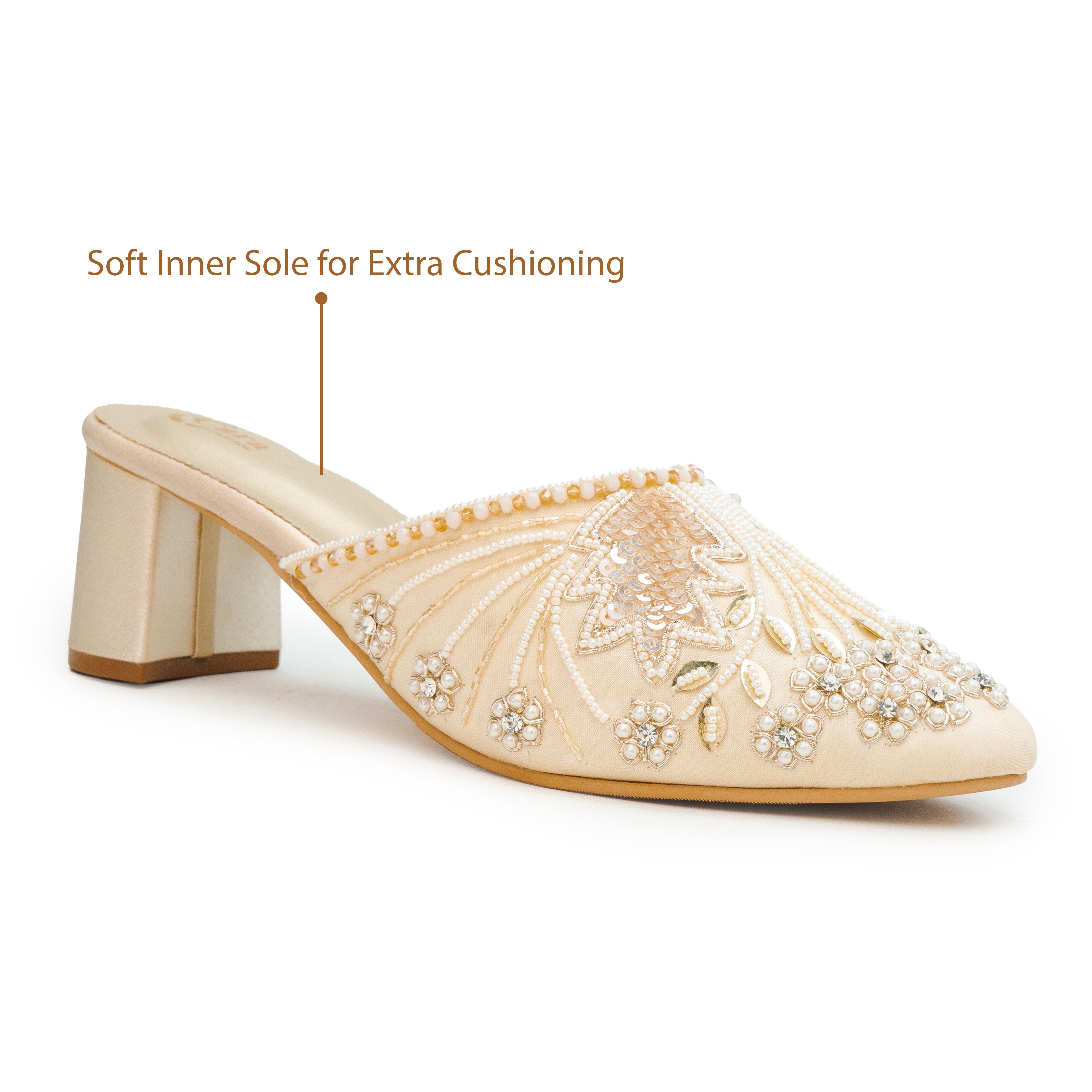 Festive Glide Beaded Heels