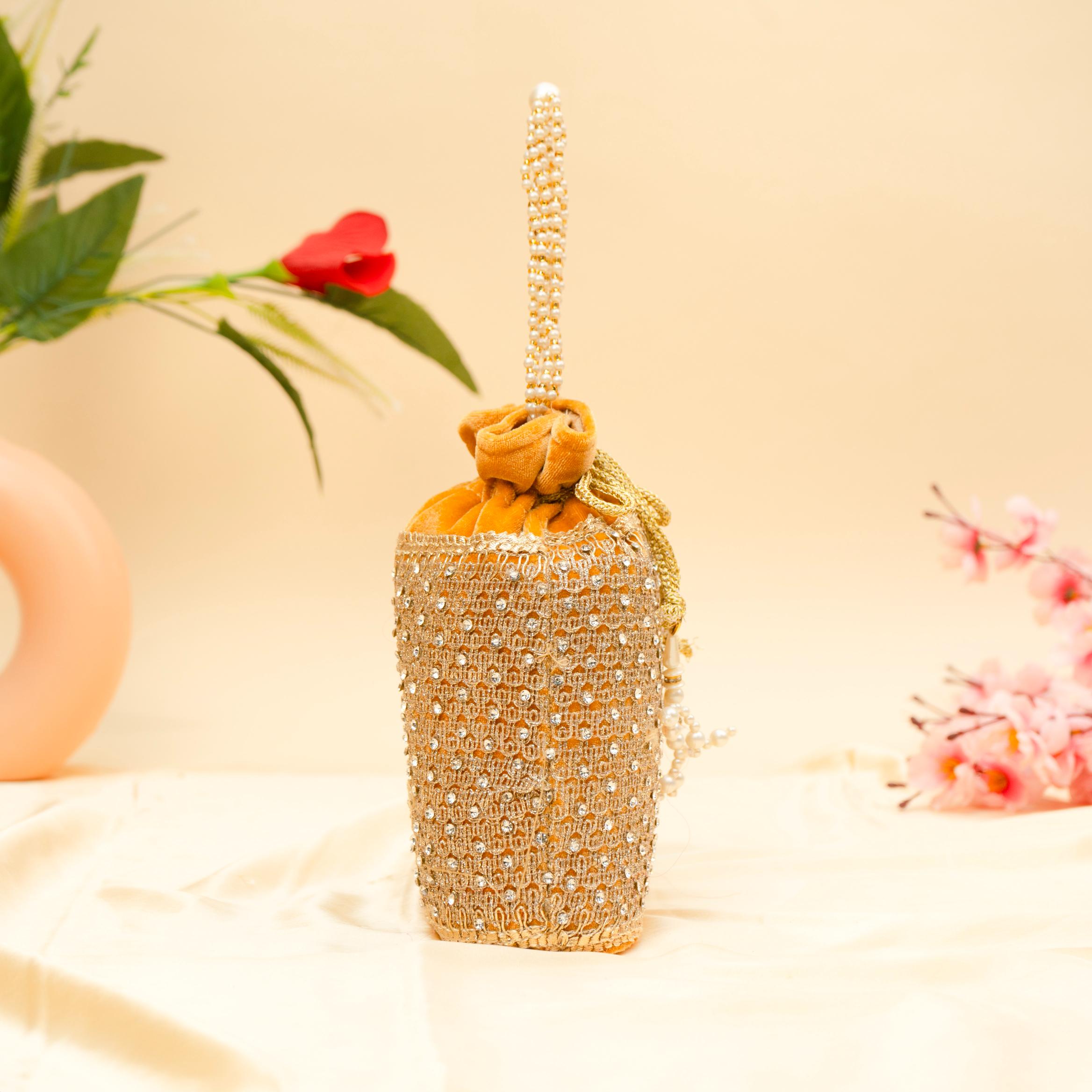 Opulent Thread & Pearl Potli