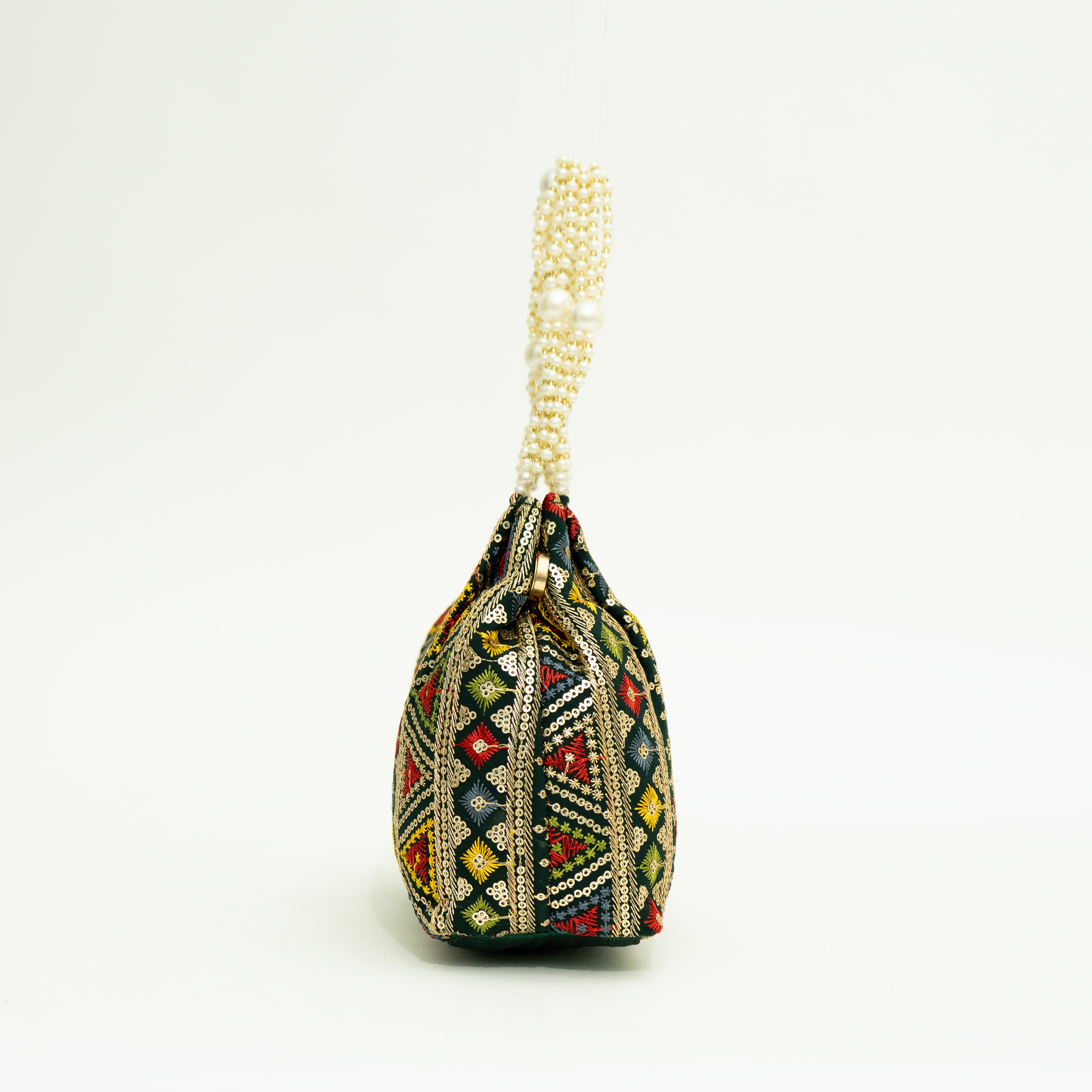 Green Exclusive Ethnic Handy Potli