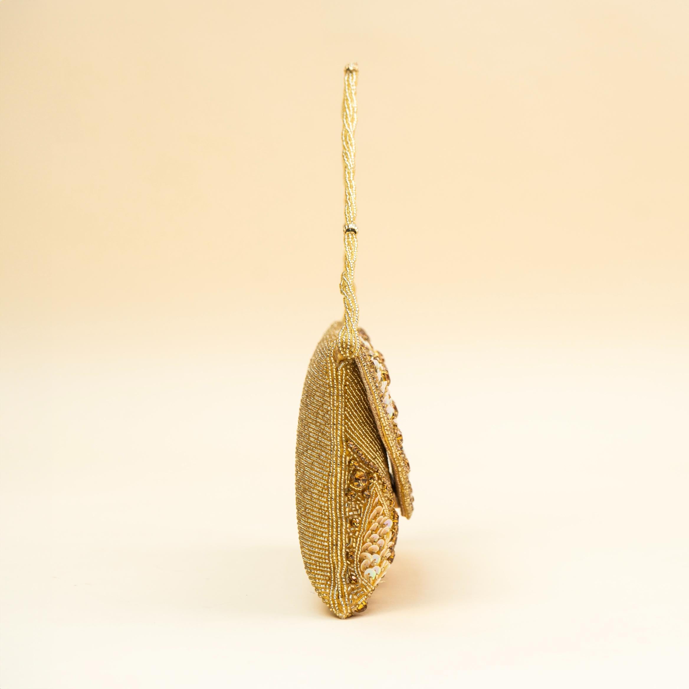 Golden Droplet Clutch