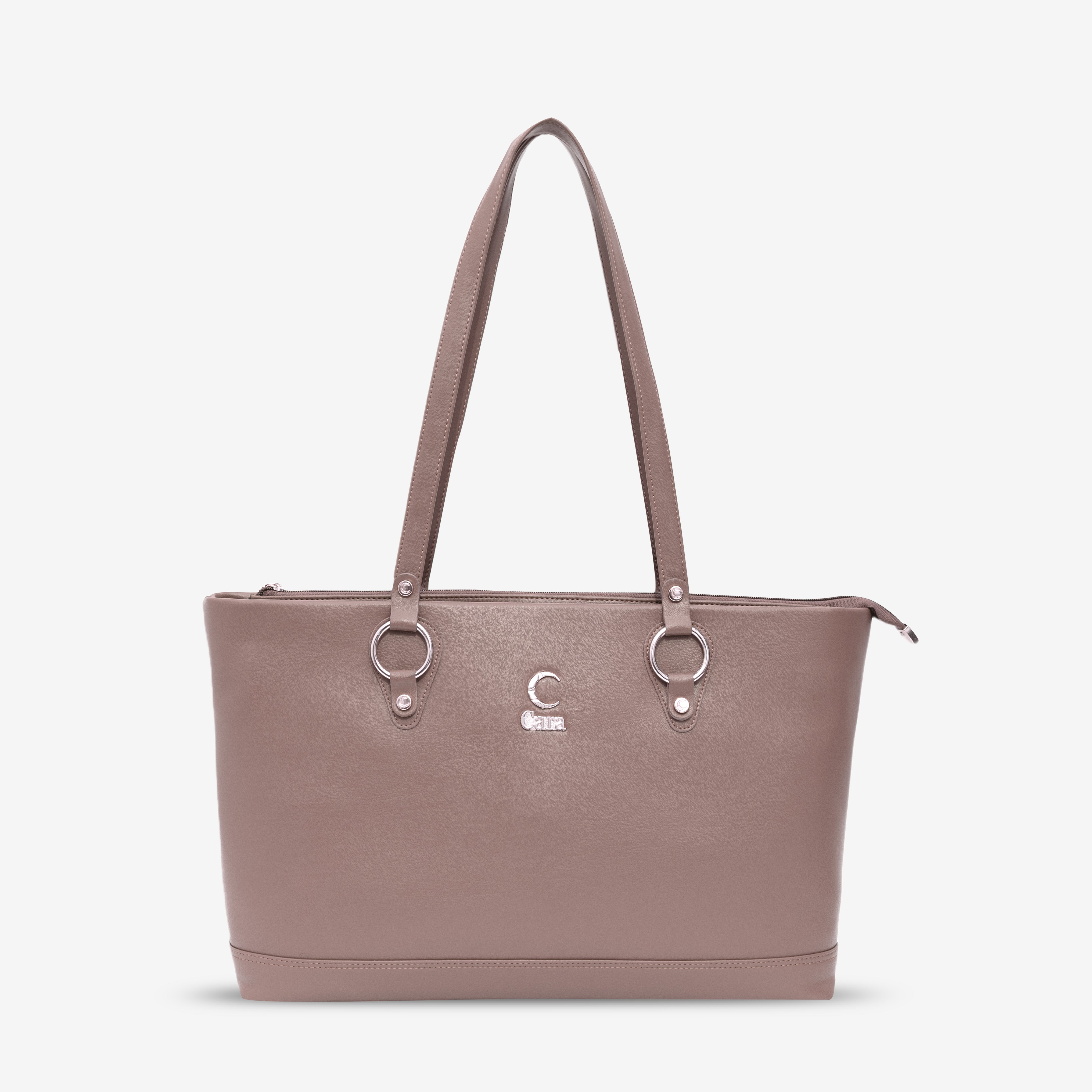Beige Corporate Chic Tote | Cara