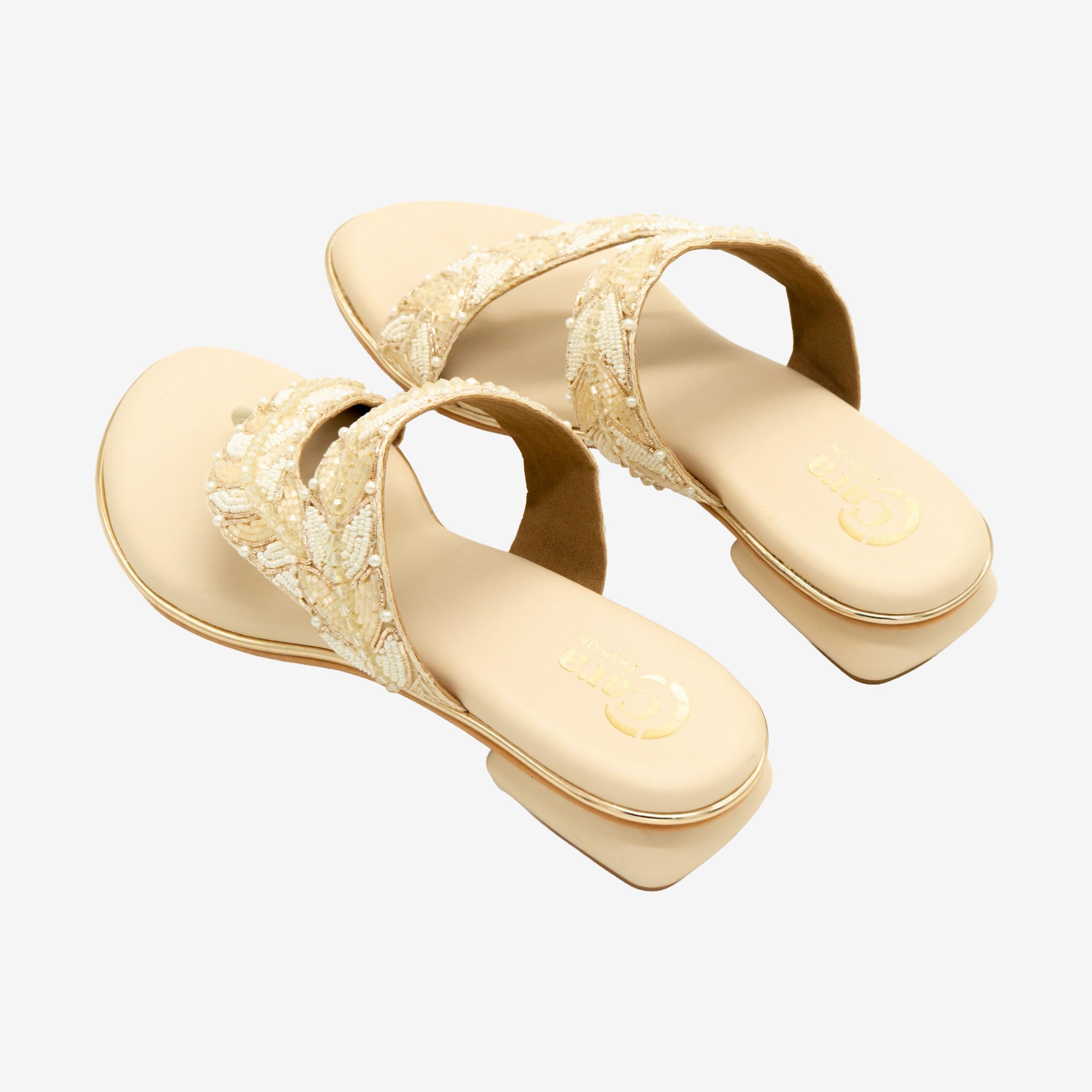 Lustre Toe Ring Flats