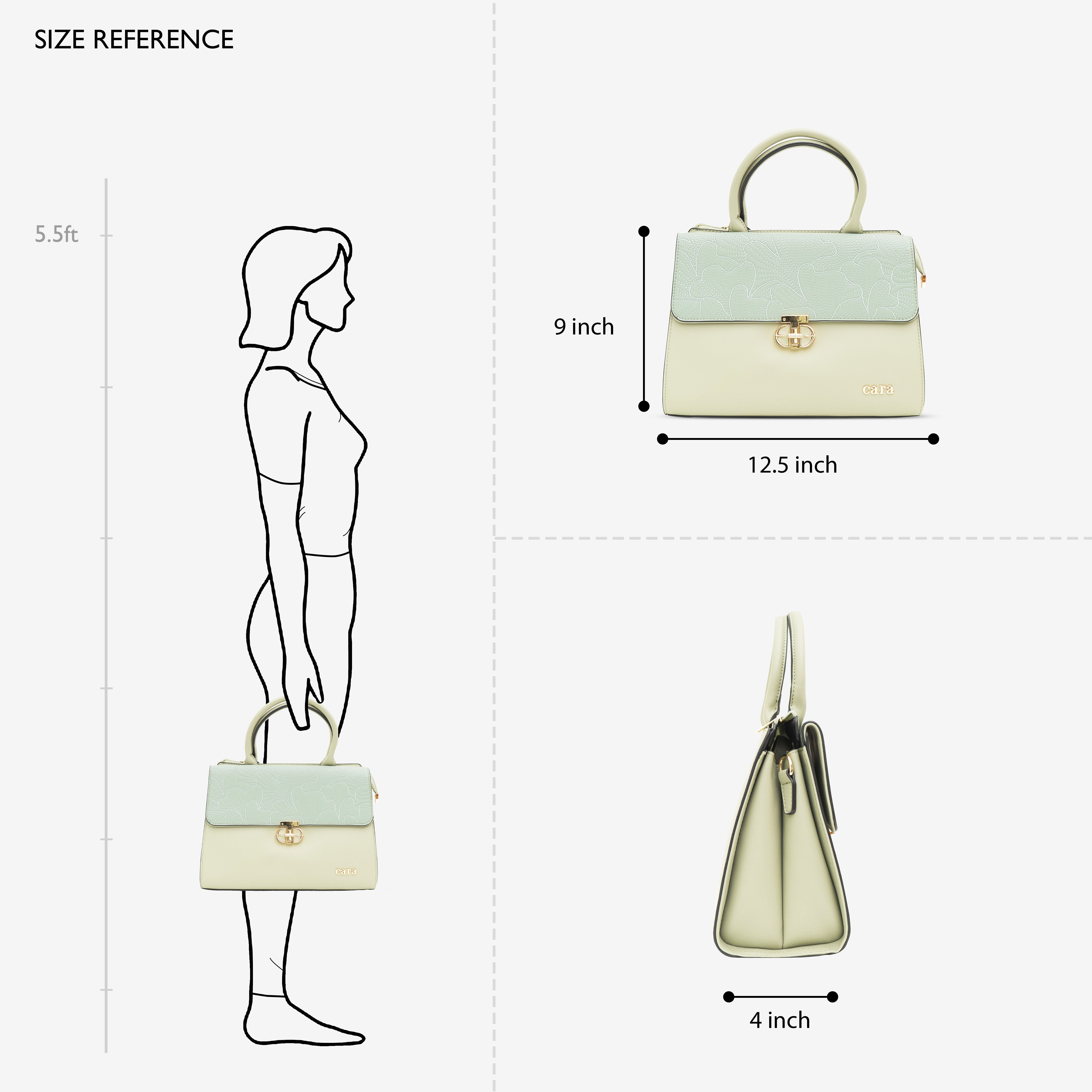 Green Royal Heritage Handbag | Cara