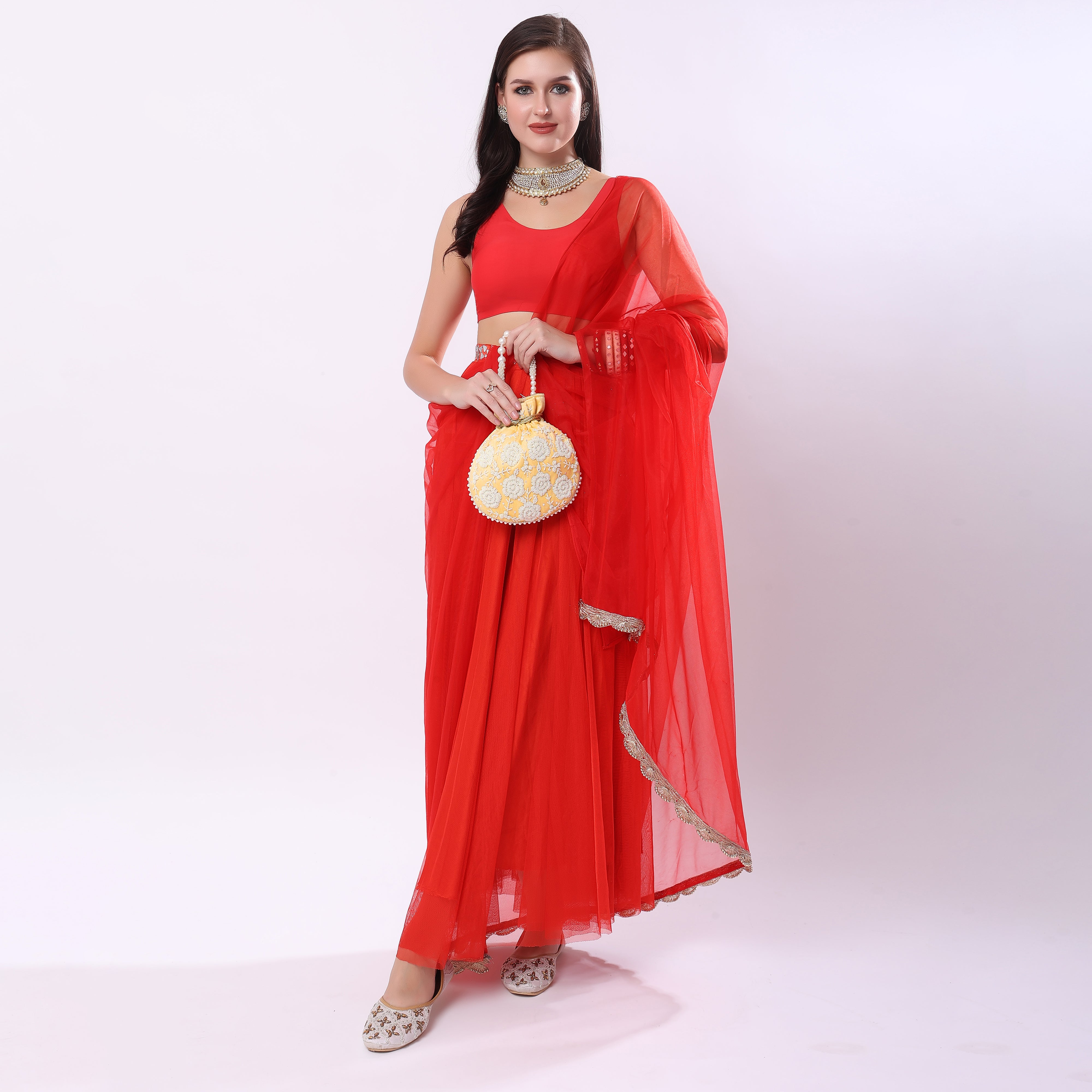Yellow Pearl Glow Fantasy Potli