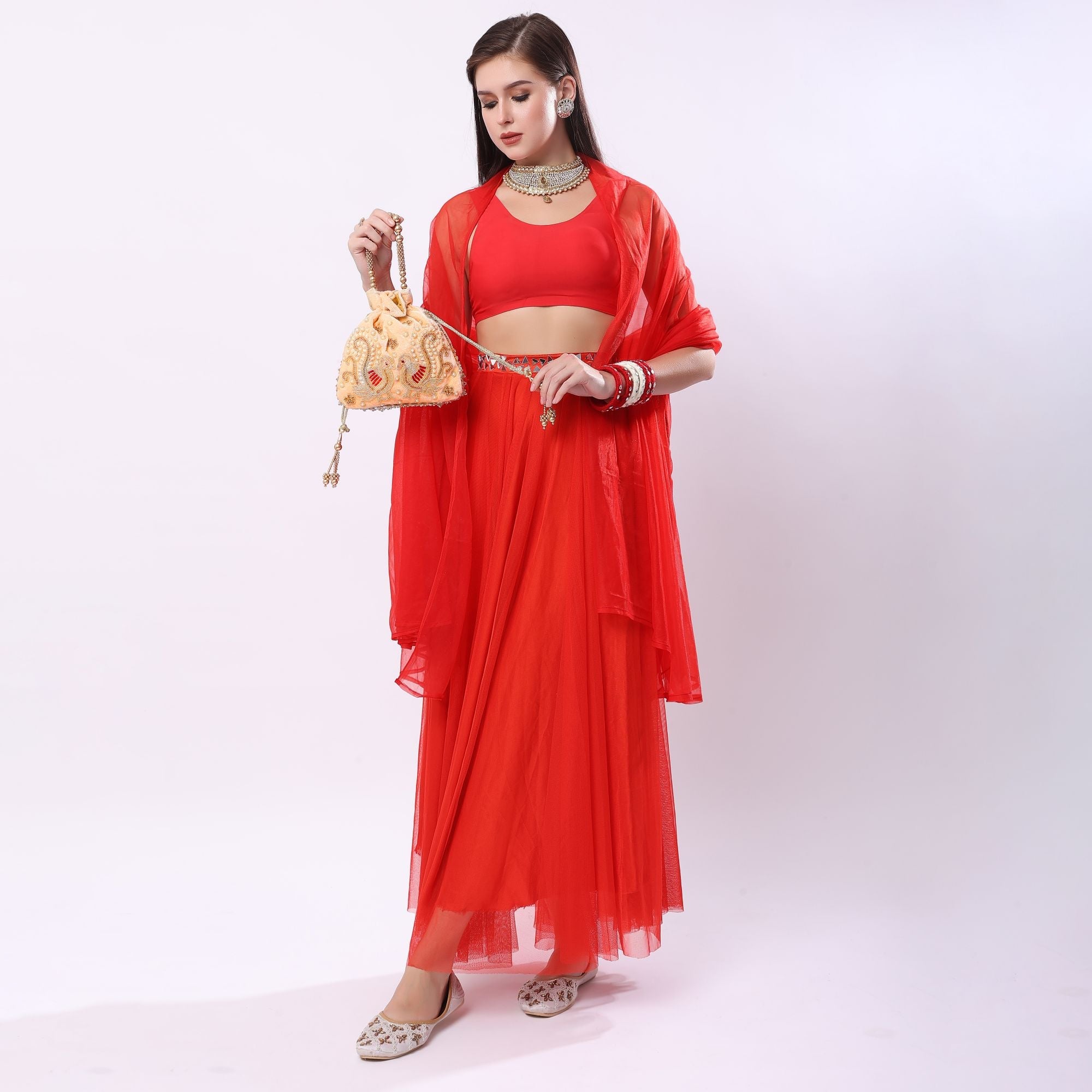 Peacock's Embrace Potli