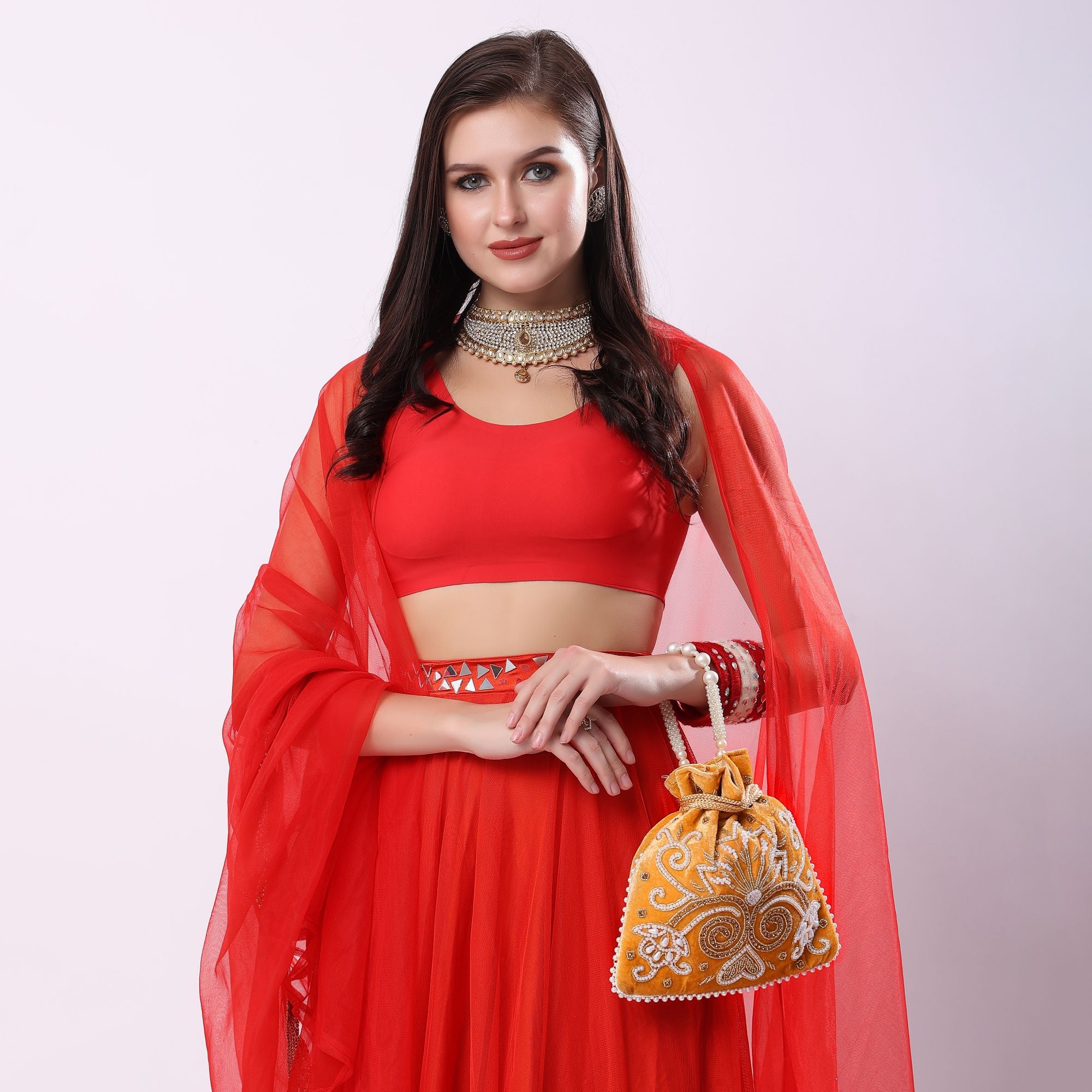 Yellow Pearlstone Radiance Potli