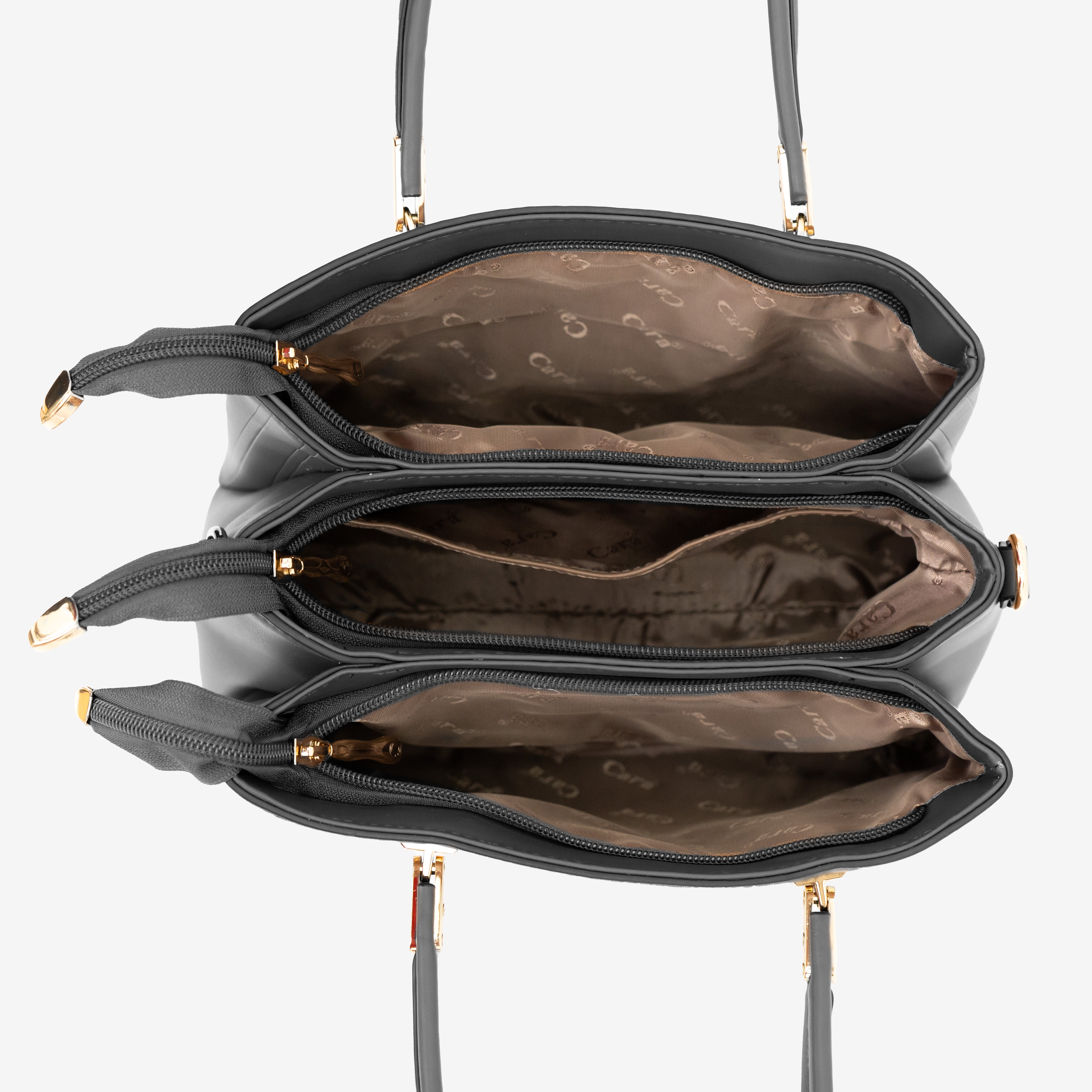 Black Luxe Companion Handbag | Cara